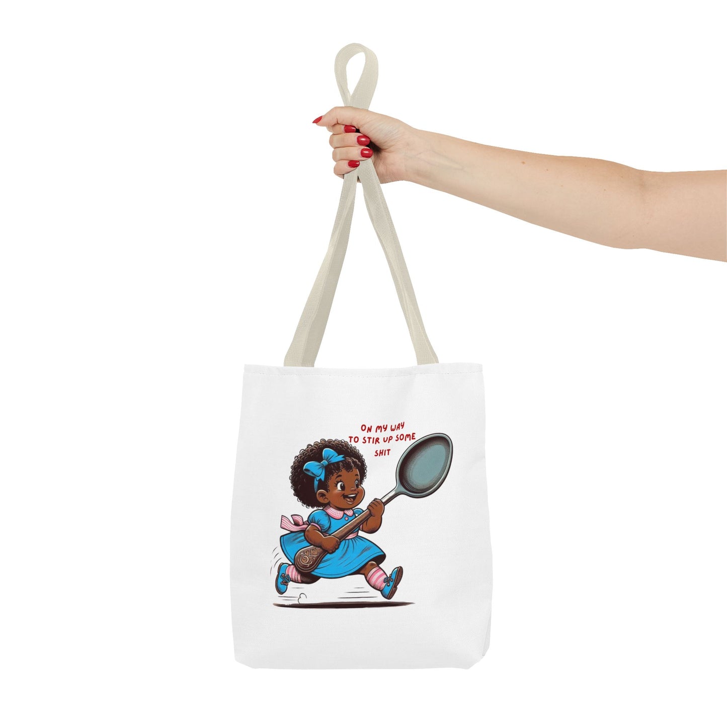Playful Tote Bag for Creative Souls, Perfect for Shopping, Gifts, Art Lovers, Everyday Use, 'Oh My Way to Stir Up Some Shit'