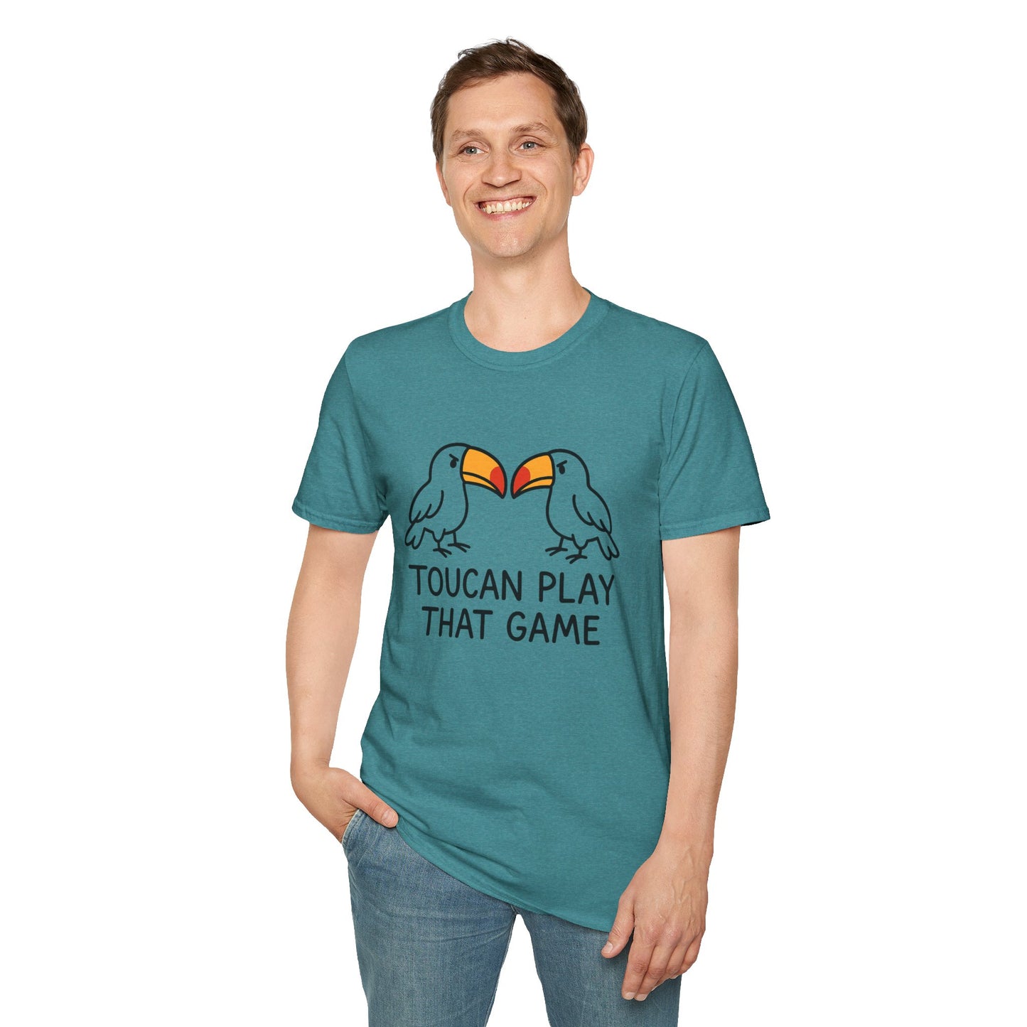 Fun Tropical Toucan T-Shirt, Gift for Bird Lovers, Casual Wear, Summer Top, Cute Animal Tee
