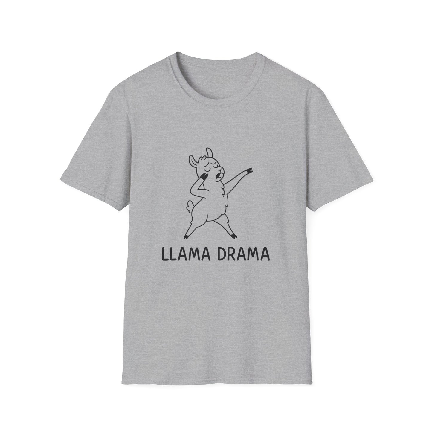 Llama Drama Unisex T-Shirt | Funny Graphic Tee, Gift for Animal Lovers, Cute Apparel, Casual Wear