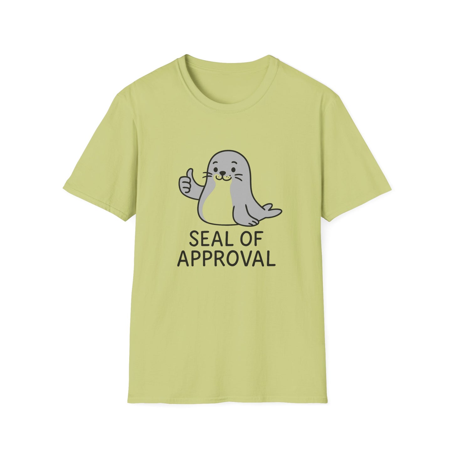 Cute Seal of Approval T-Shirt, Funny Tee, Gift for Animal Lovers, Unisex Softstyle Shirt, Casual Wear, Birthday Present
