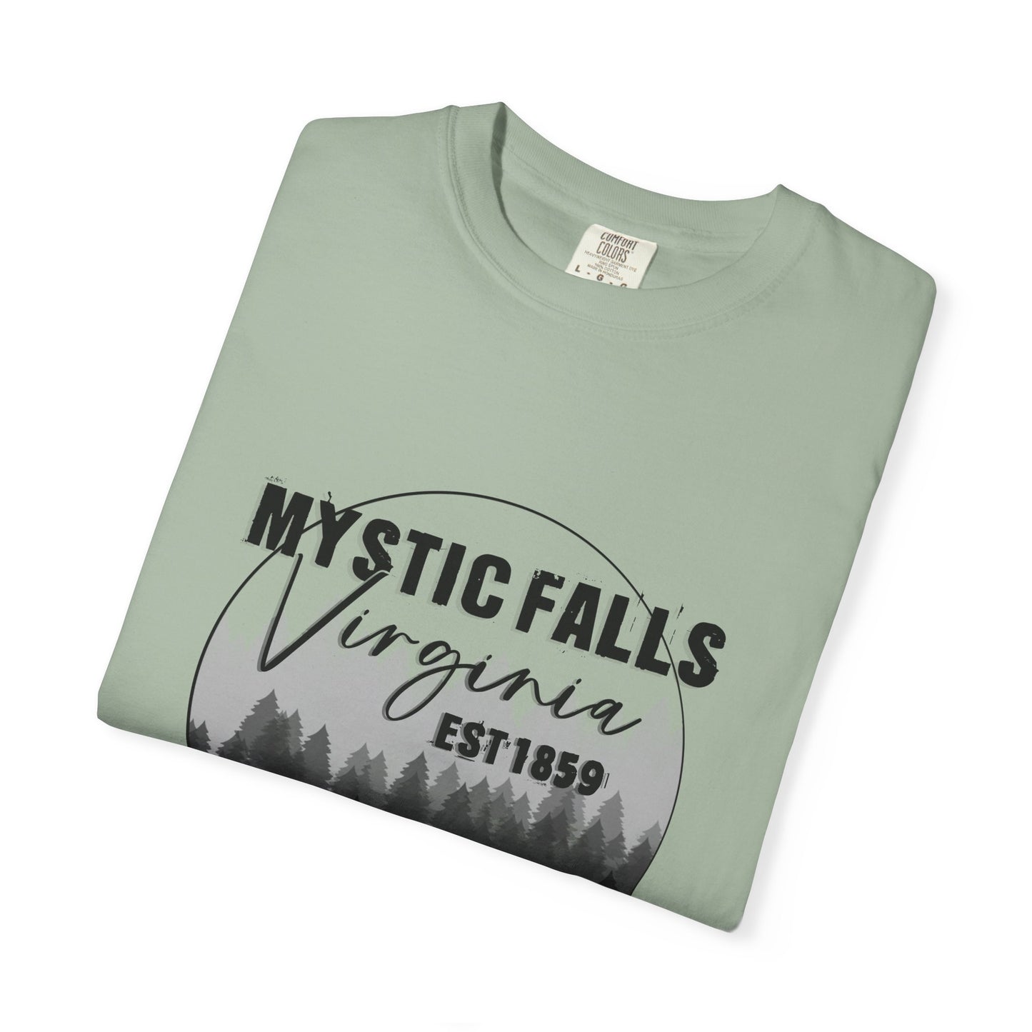 Mystic Falls Virginia T-Shirt — Forest Circle Graphic Tee (EST 1859)