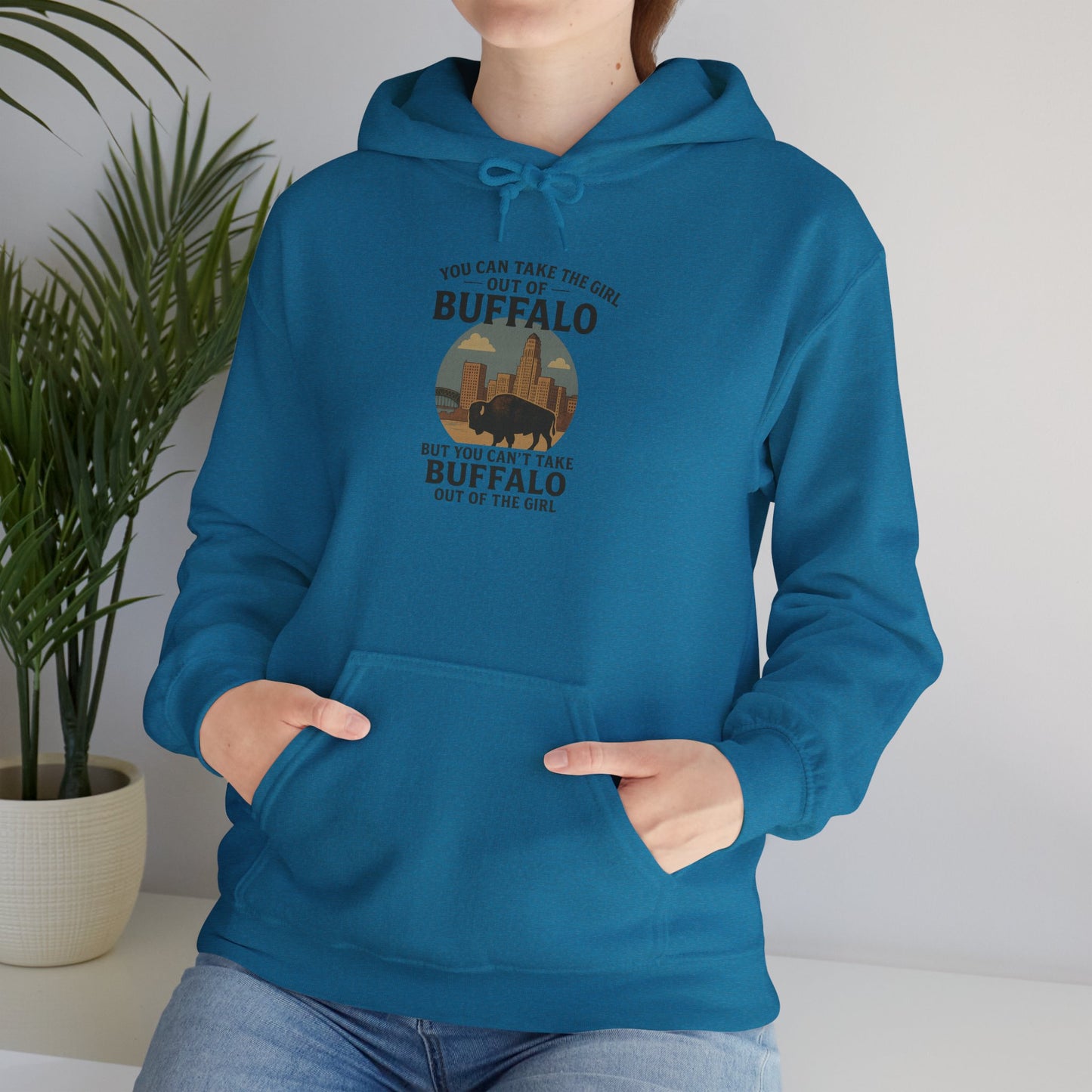 Buffalo Vibes Hooded Sweatshirt - Cozy Unisex Hoodie, Perfect Gift for Nature Lovers, Outdoor Adventures, Casual Wear