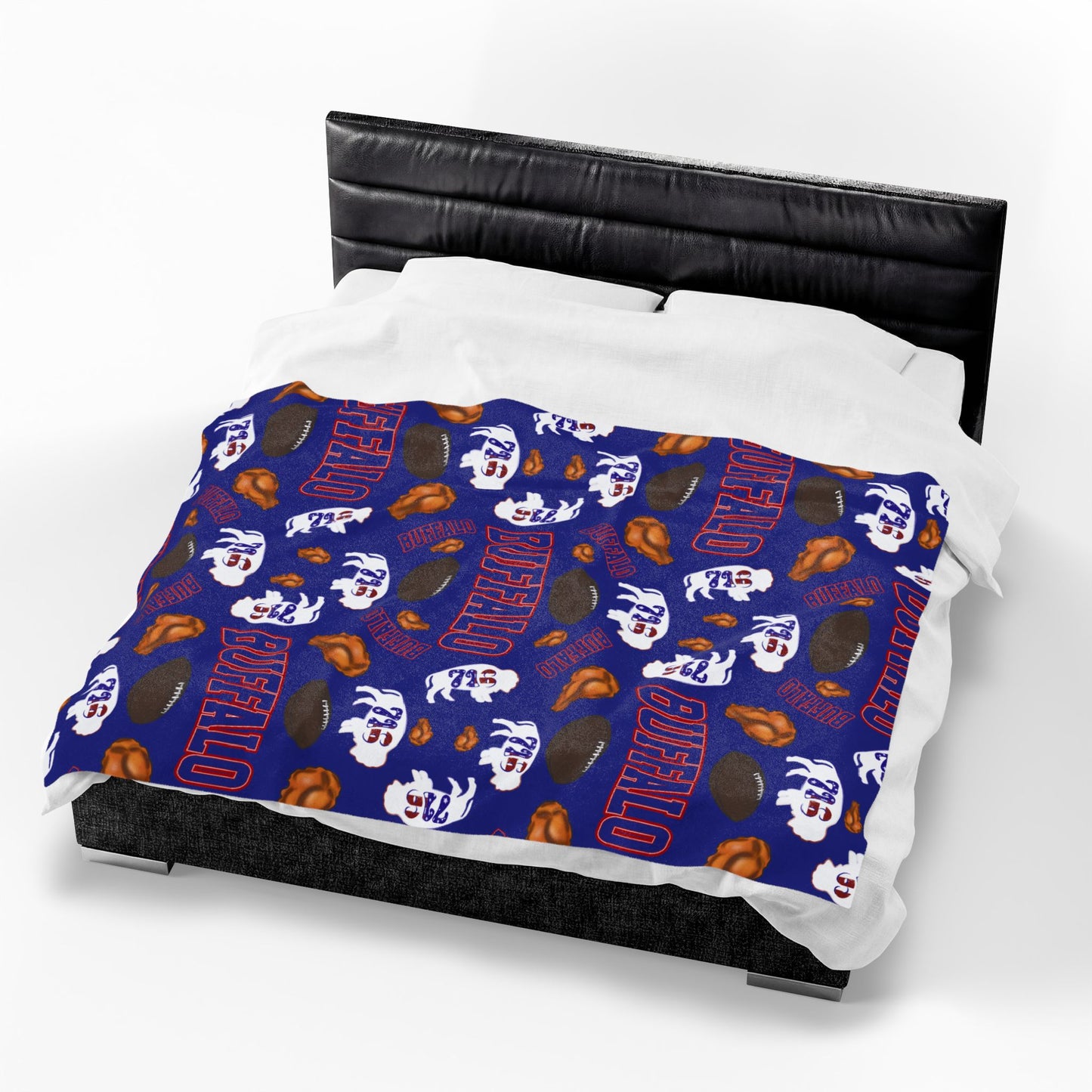 Football Velveteen Plush Blanket – Team & Icons Pattern