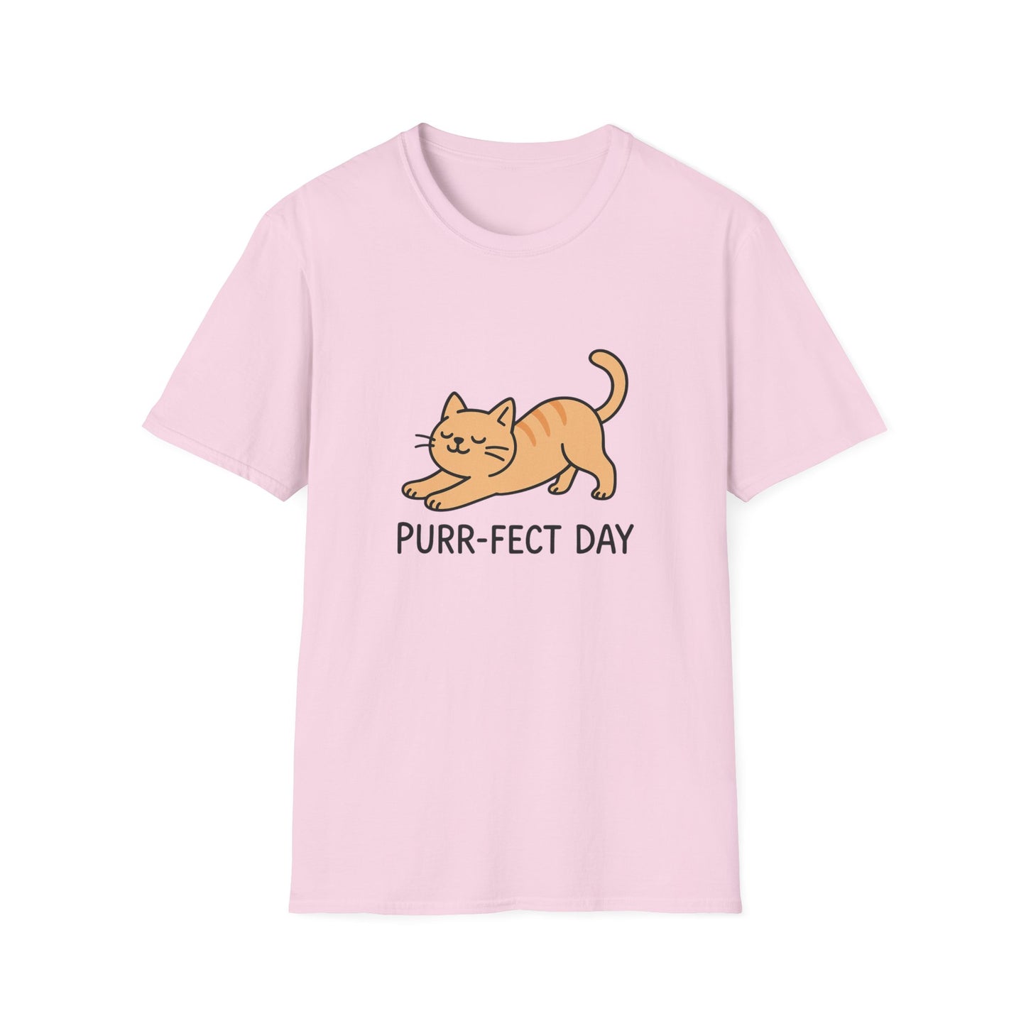 Purr-fect Day Cat T-Shirt, Funny Cat Tee, Unisex Animal Lover Shirt, Gift for Cat Owners, Cute Pet Tee