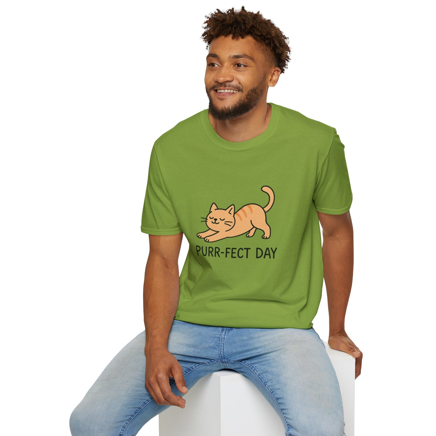 Purr-fect Day Cat T-Shirt, Funny Cat Tee, Unisex Animal Lover Shirt, Gift for Cat Owners, Cute Pet Tee