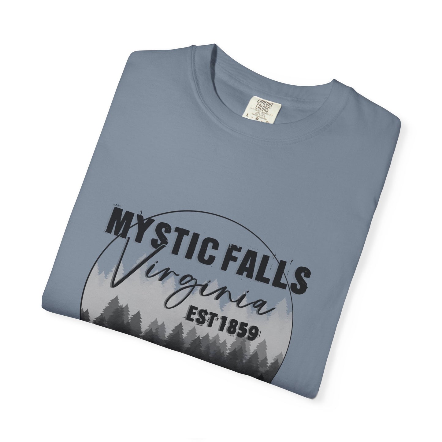 Mystic Falls Virginia T-Shirt — Forest Circle Graphic Tee (EST 1859)