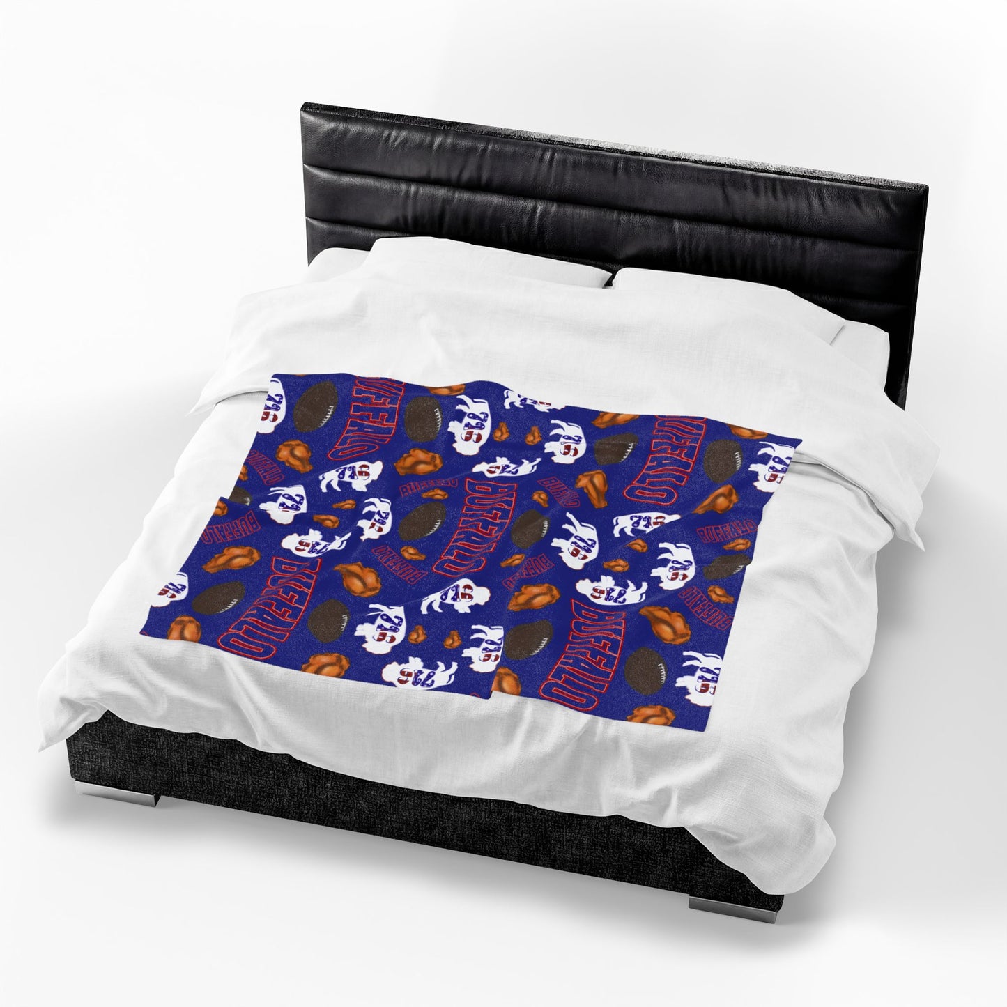 Football Velveteen Plush Blanket – Team & Icons Pattern