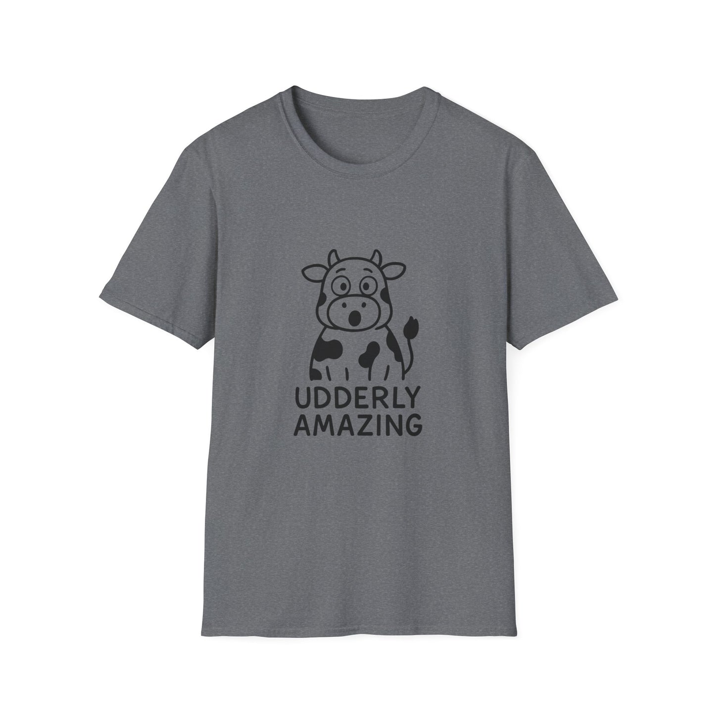 Udderly Amazing Cow T-Shirt | Funny Farm Animal Tee, Gift for Animal Lovers, Dairy Themed Apparel, Cute Cow Shirt
