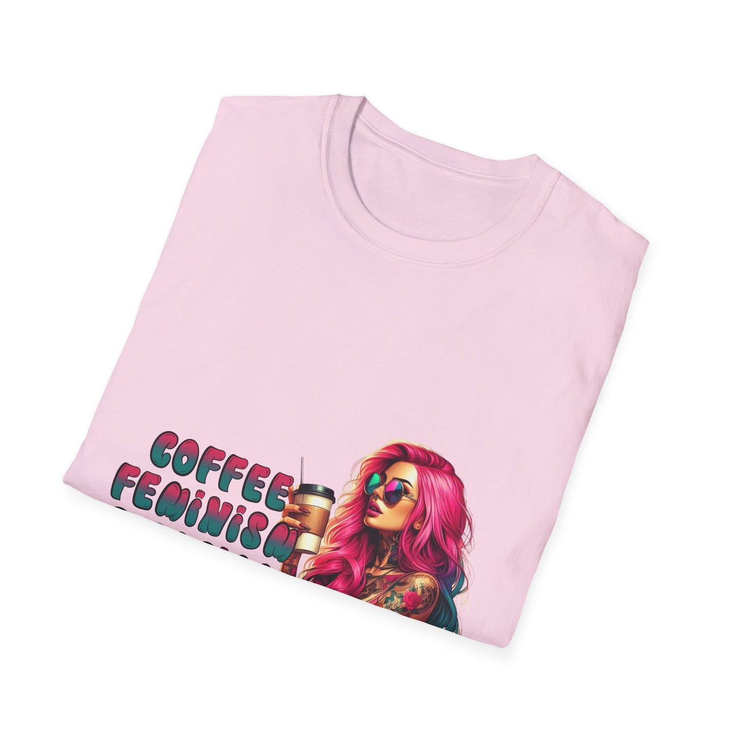 Bold Feminist Statement Tee, Empowerment Shirt, Coffee Lover Gift, Social Justice Apparel, Unisex Softstyle T-Shirt, Casual Wear, Gift [...]