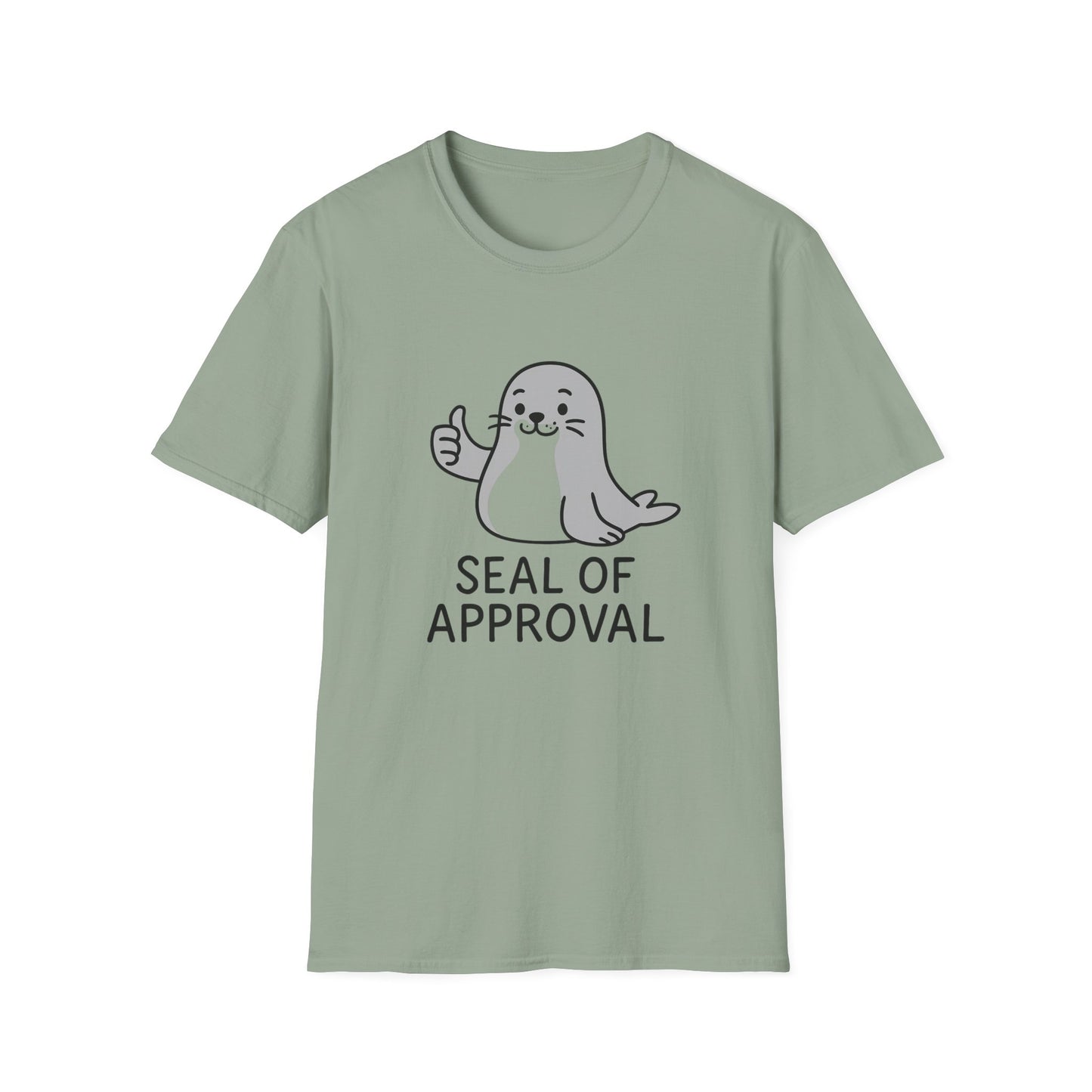 Cute Seal of Approval T-Shirt, Funny Tee, Gift for Animal Lovers, Unisex Softstyle Shirt, Casual Wear, Birthday Present