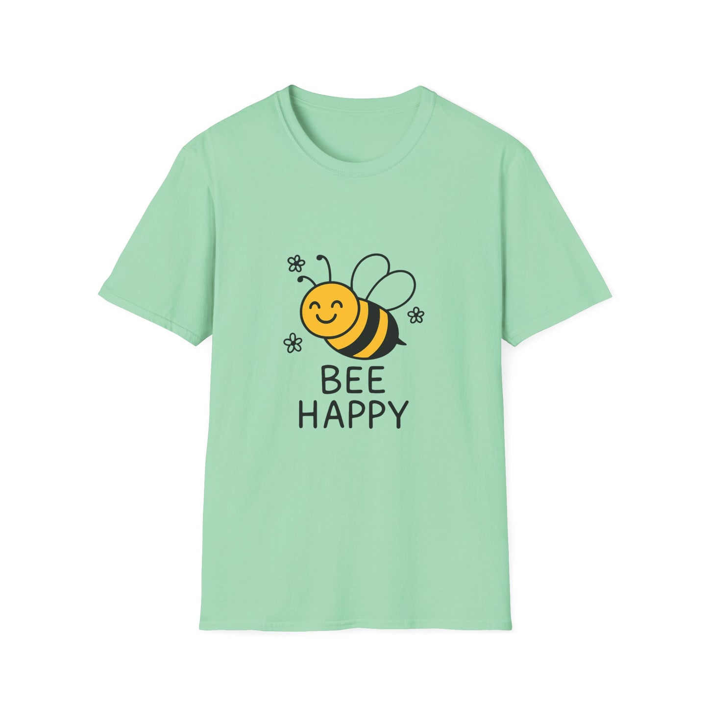 Bee Happy Unisex Softstyle T-Shirt | Cute Bee Graphic Tee, Fun Gift for Kids and Adults, Summer Vibe Shirt, Bee-themed Apparel, Nature [...]