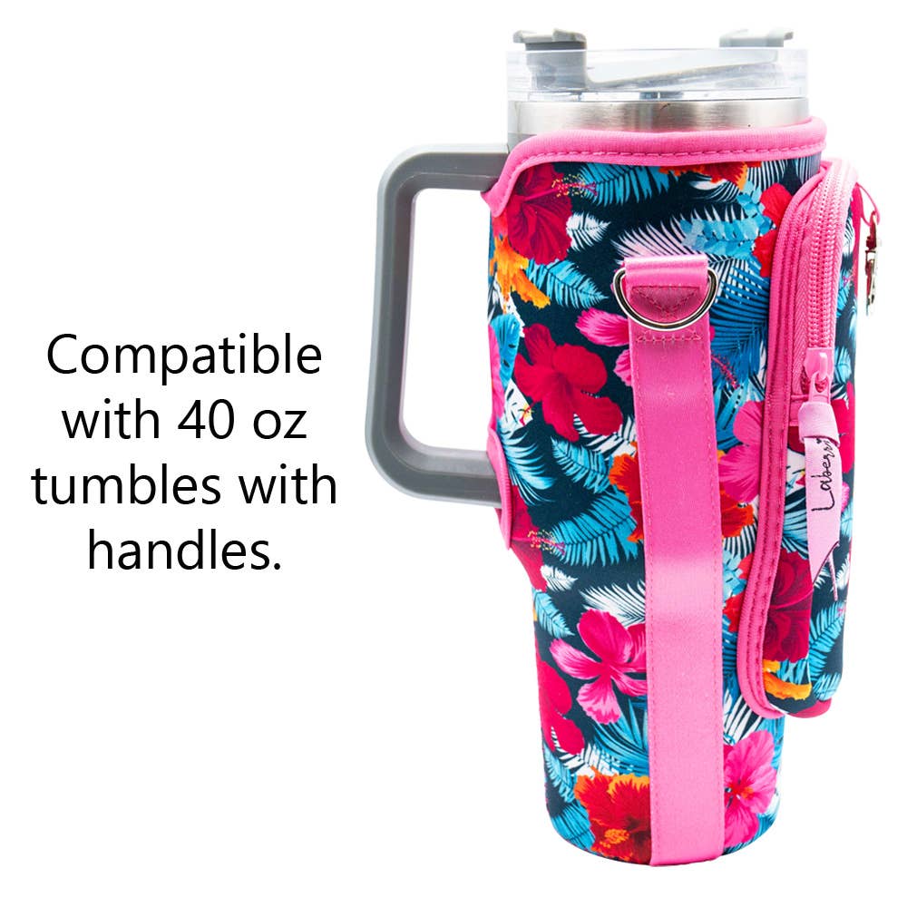 40 oz Tumbler "Handle" Bag - Hawaiian
