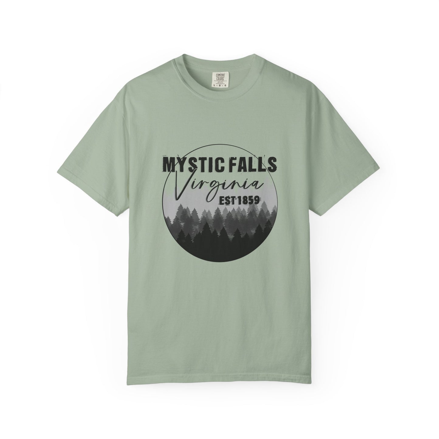 Mystic Falls Virginia T-Shirt — Forest Circle Graphic Tee (EST 1859)