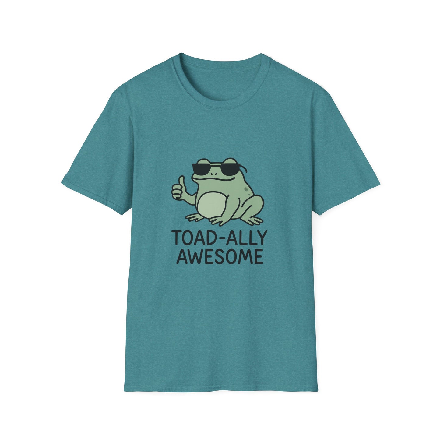 Toad-ally Awesome Unisex Softstyle T-Shirt, Funny Frog Tee, Gift for Animal Lovers, Casual Wear, Birthday Present, Green Humor Shirt