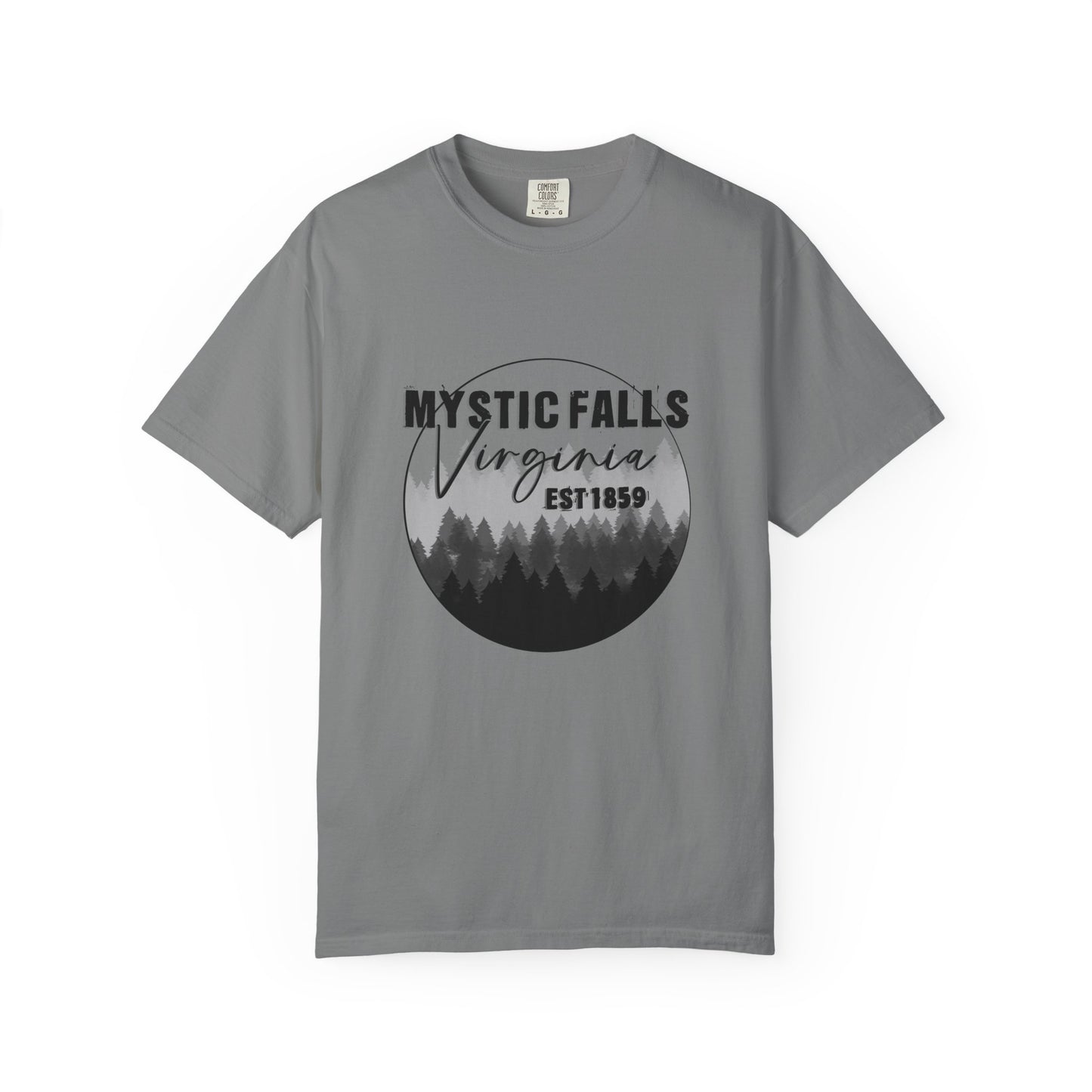 Mystic Falls Virginia T-Shirt — Forest Circle Graphic Tee (EST 1859)