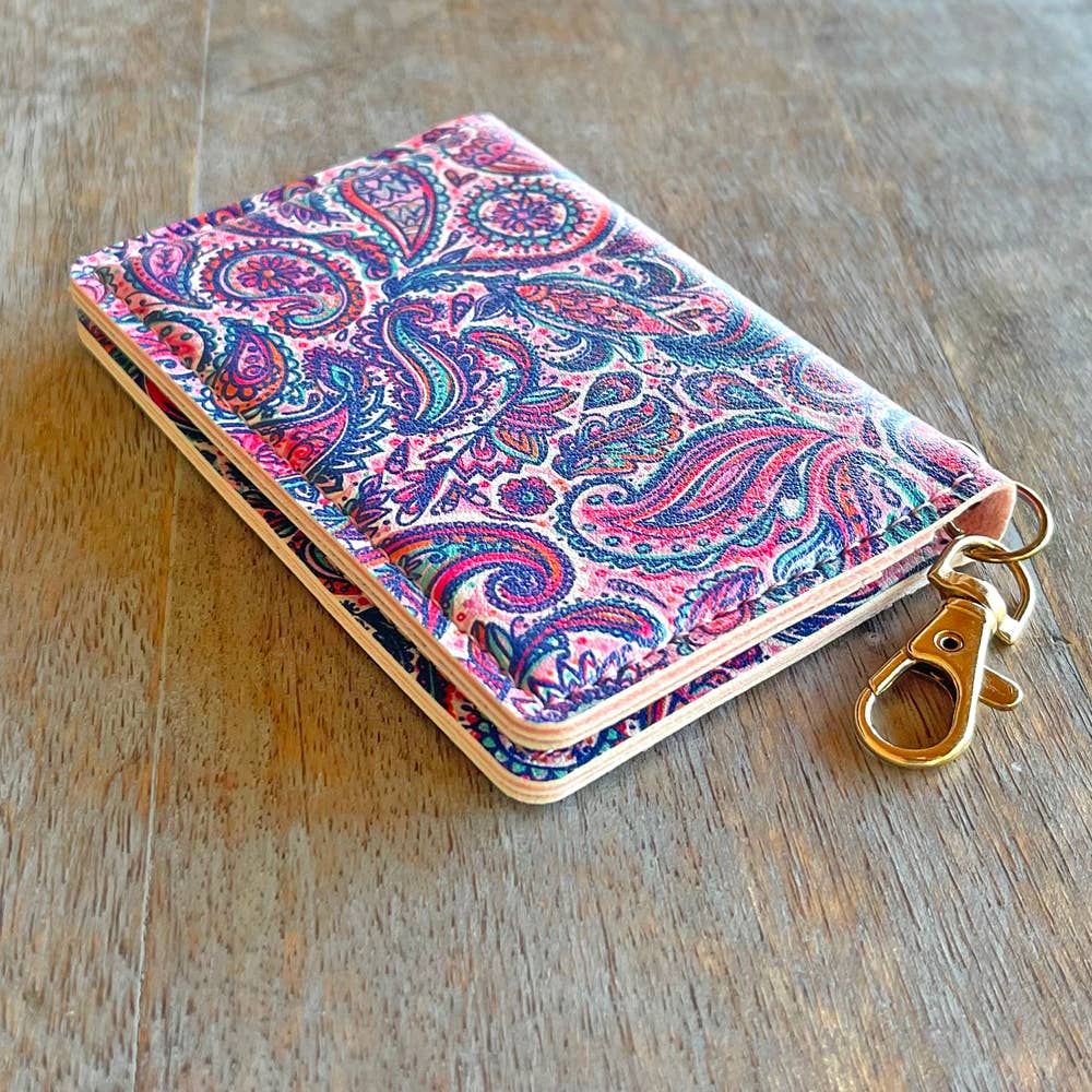 ID Wallet Keychain - Paisley