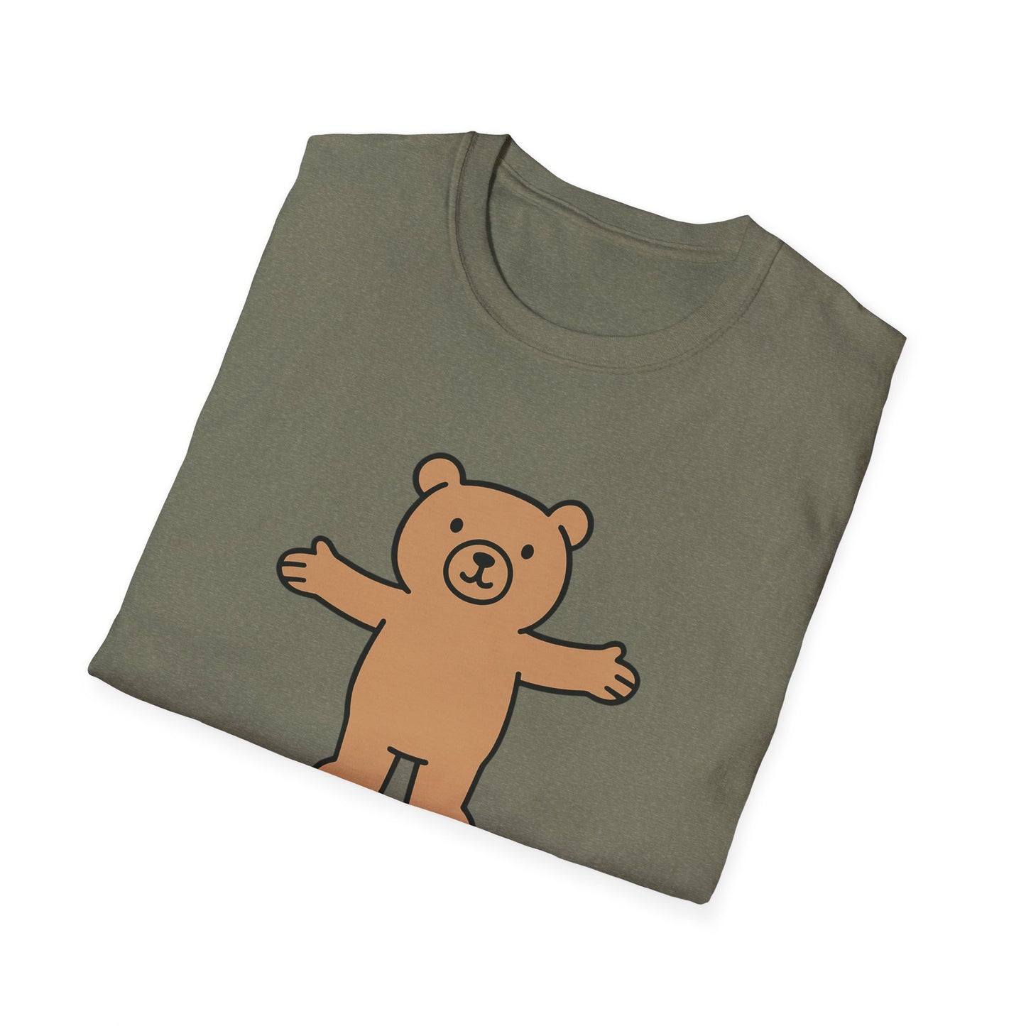Cute Bear Graphic T-Shirt | Bear with Me Tee, Gift for Animal Lovers, Fun Casual Wear, Birthday Gift, Unisex Softstyle Shirt