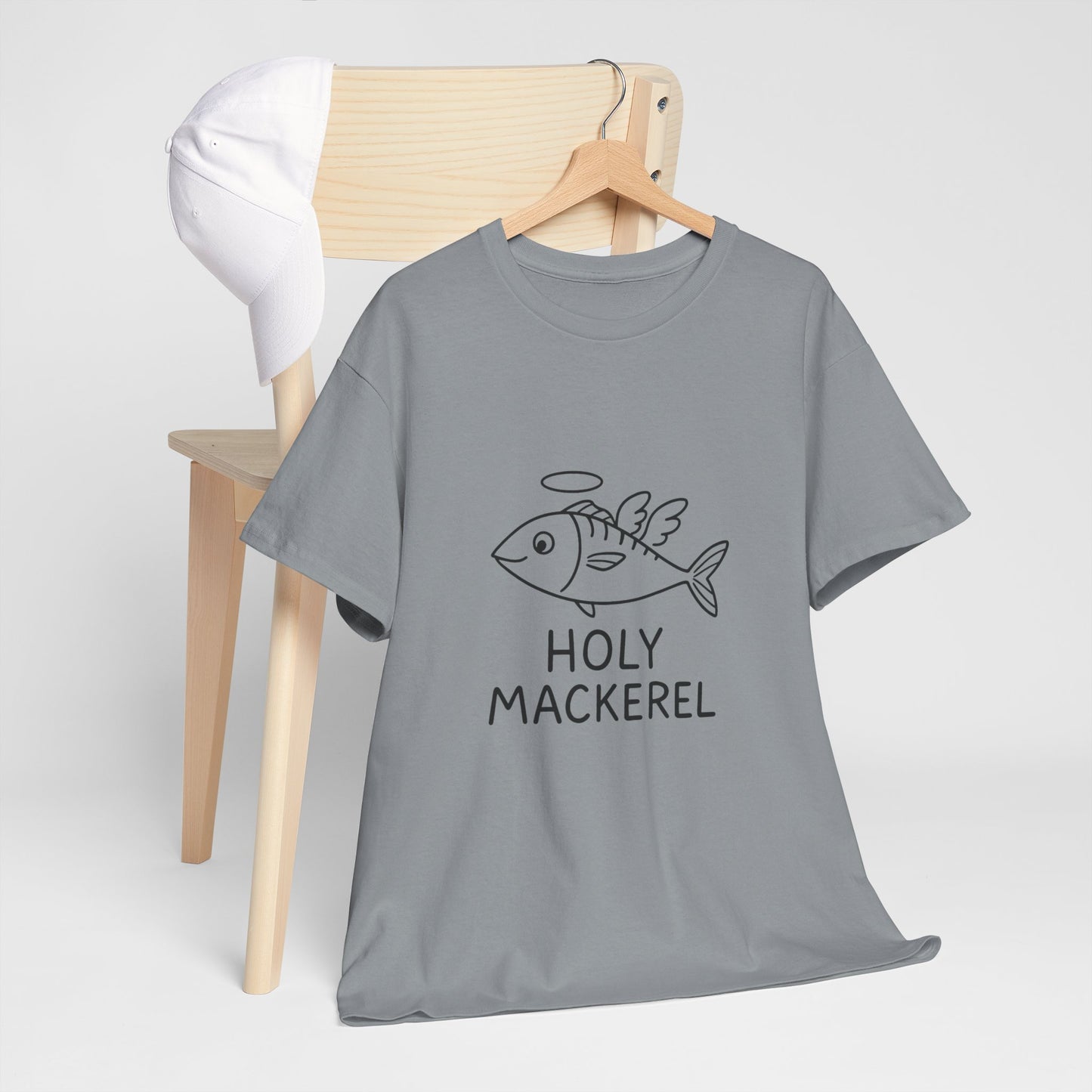 Holy Mackerel Unisex Tee - Fun Graphic Shirt for Seafood Lovers, Casual Wear, Quirky Gift, Summer Vibes, Fish Enthusiast