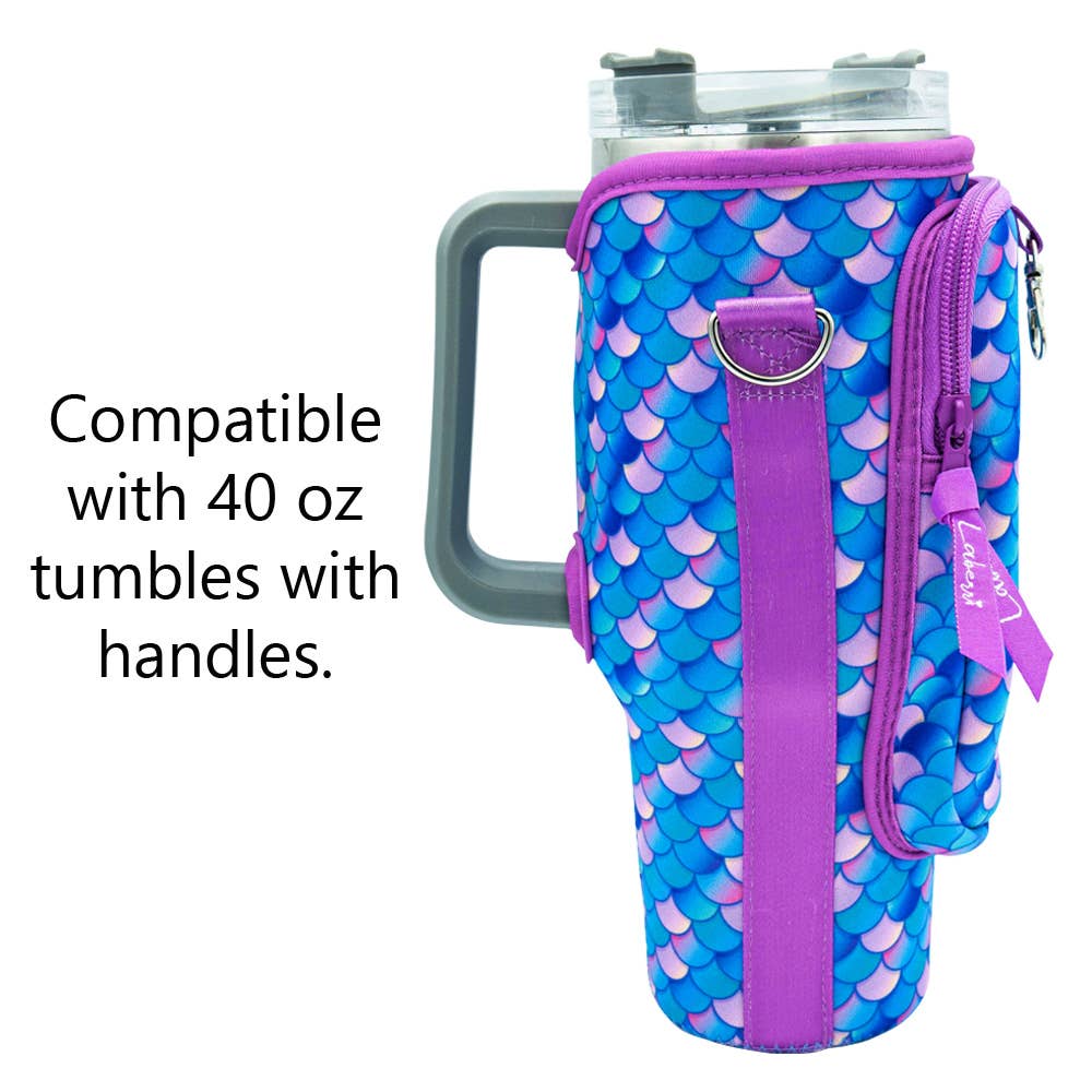 40 oz Tumbler "Handle" Bag - Mermaid