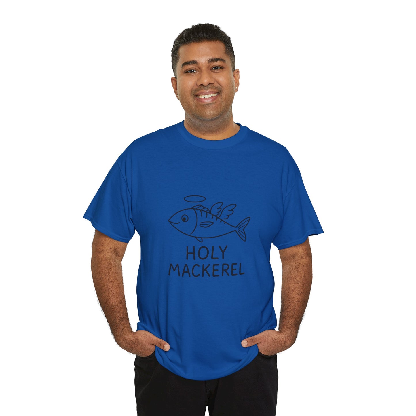 Holy Mackerel Unisex Tee - Fun Graphic Shirt for Seafood Lovers, Casual Wear, Quirky Gift, Summer Vibes, Fish Enthusiast