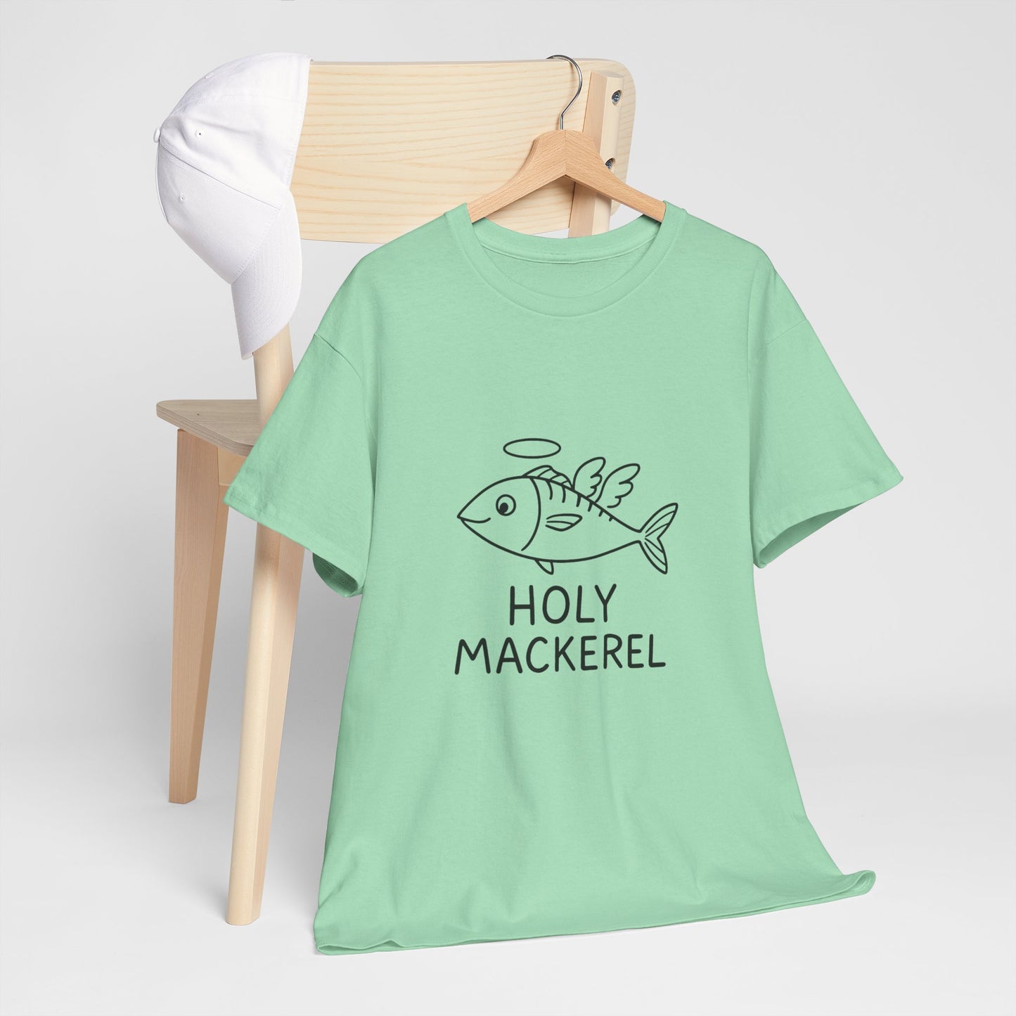 Holy Mackerel Unisex Tee - Fun Graphic Shirt for Seafood Lovers, Casual Wear, Quirky Gift, Summer Vibes, Fish Enthusiast