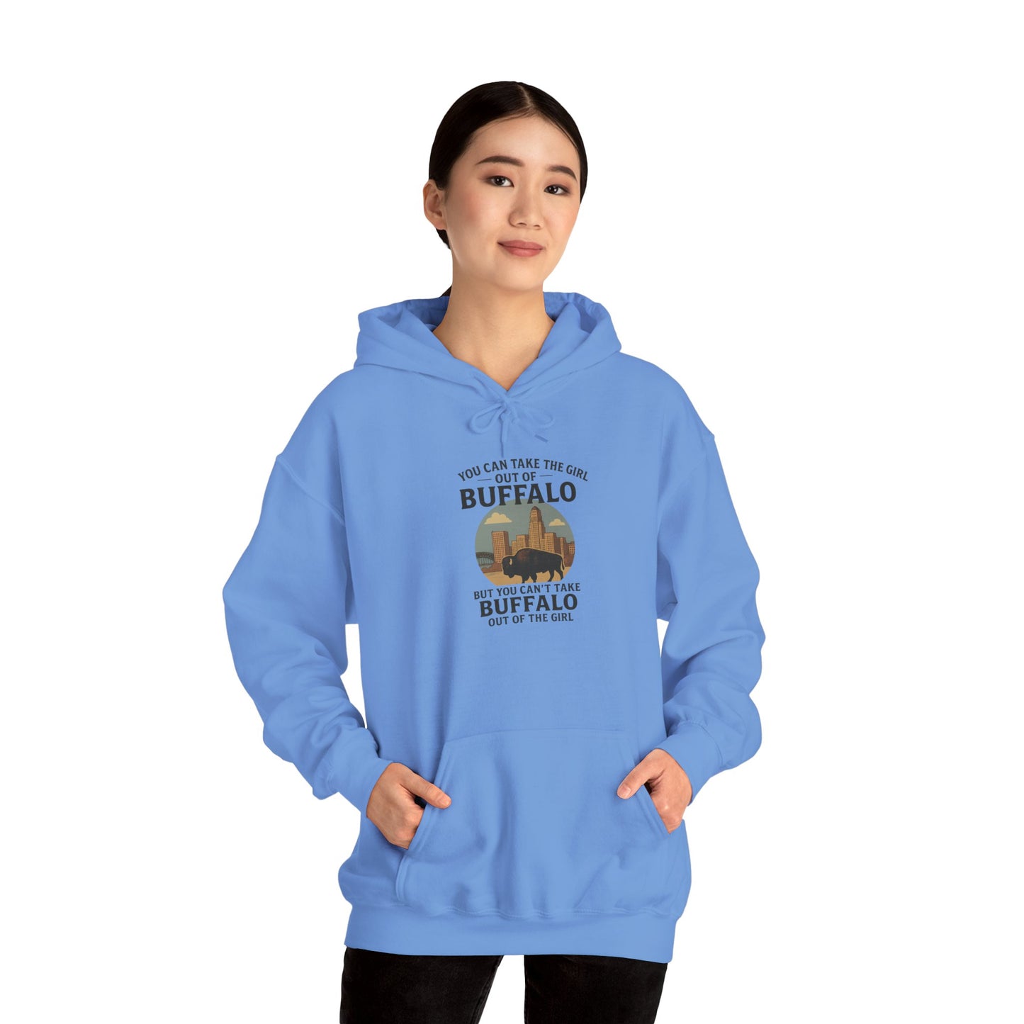 Buffalo Vibes Hooded Sweatshirt - Cozy Unisex Hoodie, Perfect Gift for Nature Lovers, Outdoor Adventures, Casual Wear