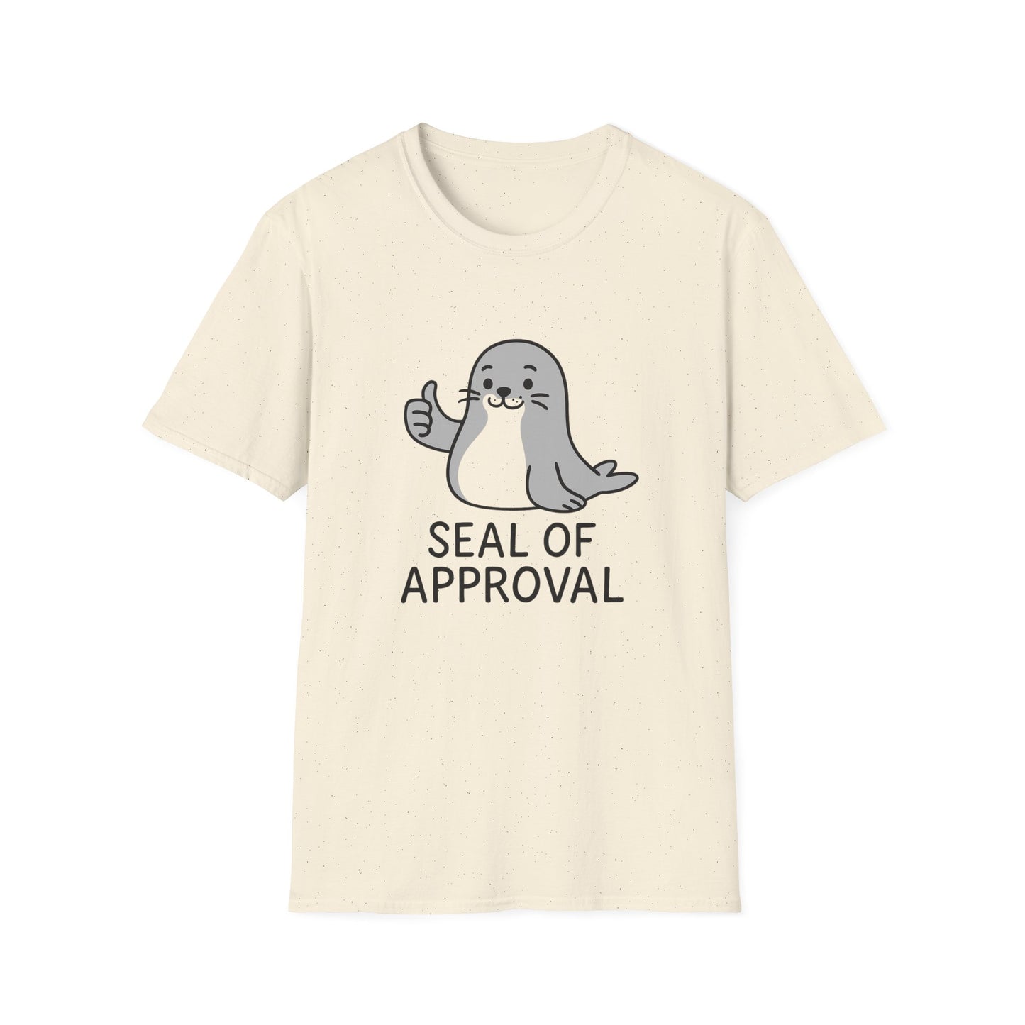 Cute Seal of Approval T-Shirt, Funny Tee, Gift for Animal Lovers, Unisex Softstyle Shirt, Casual Wear, Birthday Present