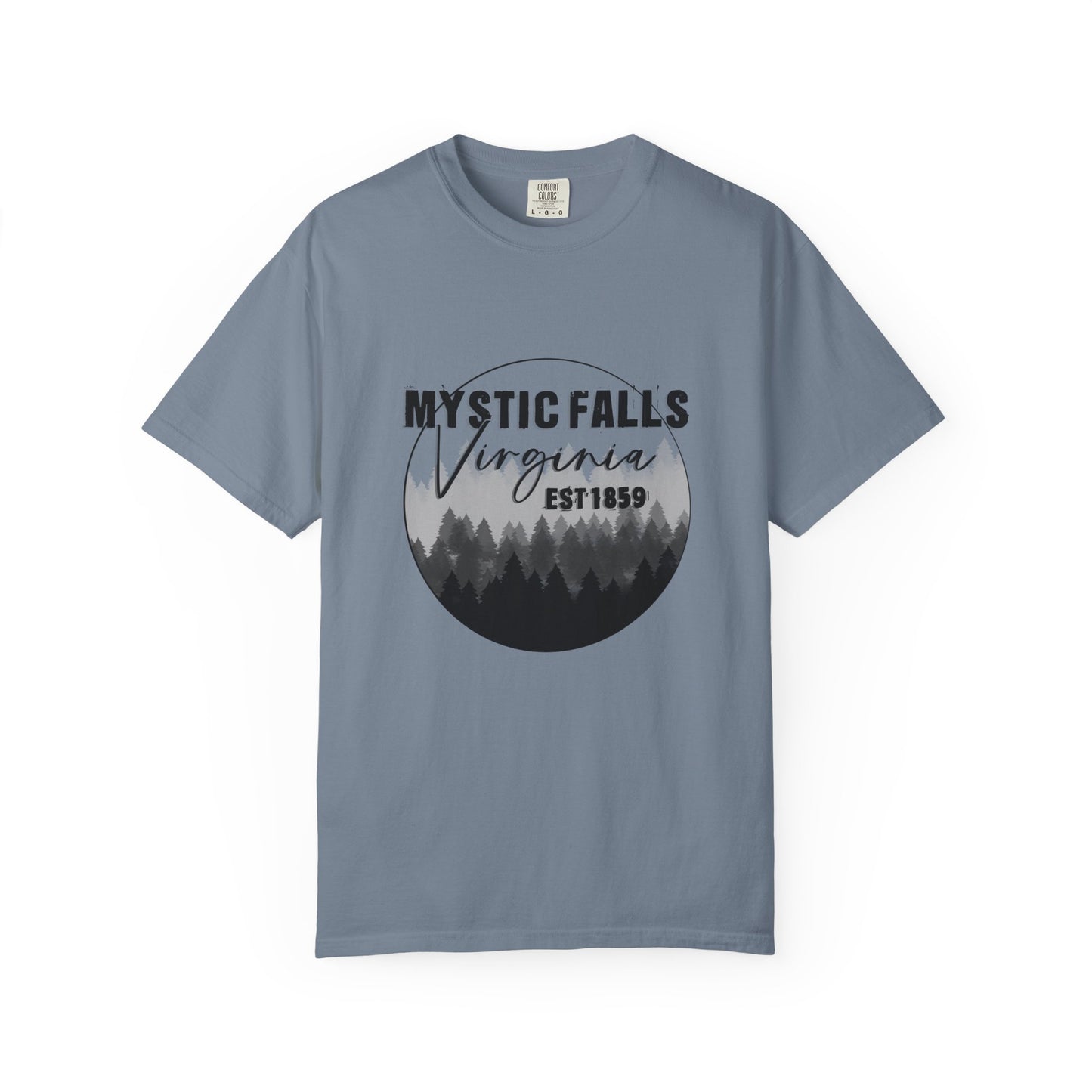 Mystic Falls Virginia T-Shirt — Forest Circle Graphic Tee (EST 1859)