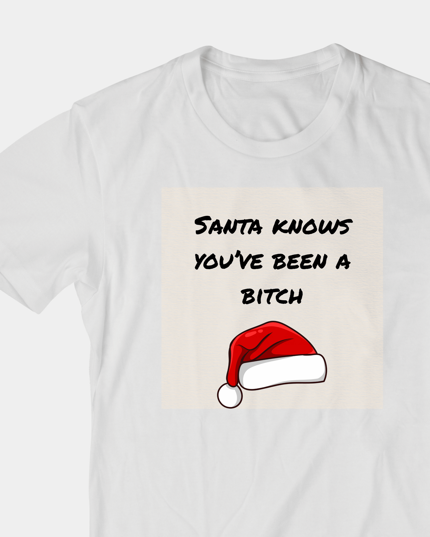 Santa Knows You’ve Been Naughty T-Shirt | Funny Christmas Tee | Sassy Holiday Graphic Shirt
