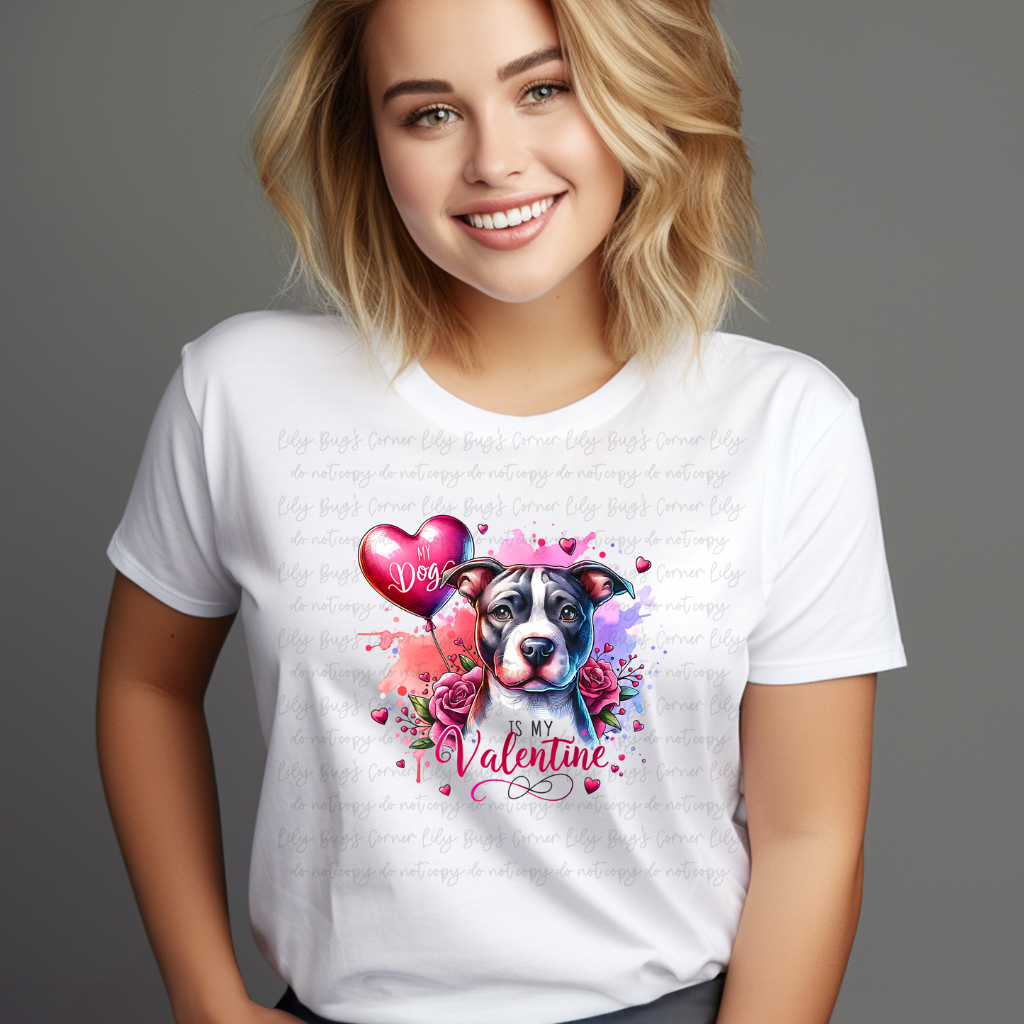 My Dog Is My Valentine Graphic Tee | Valentine’s Day Dog Lover Shirt