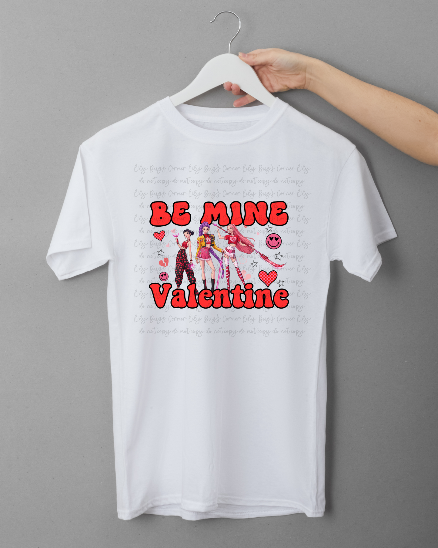 Be Mine Valentine Graphic Tee | Trendy Valentine Girl Gang Shirt