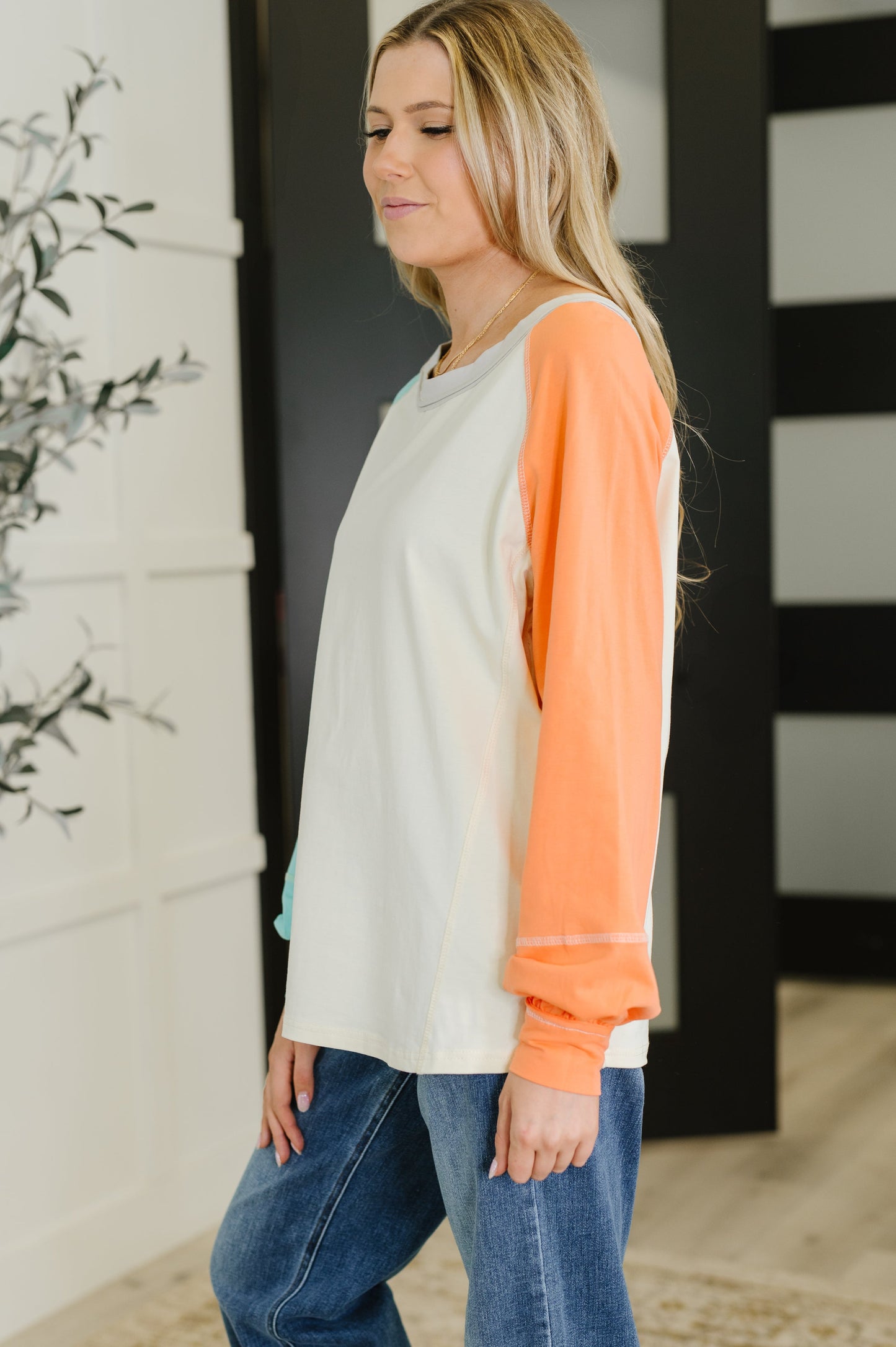 Color Me Confused Color Block Top