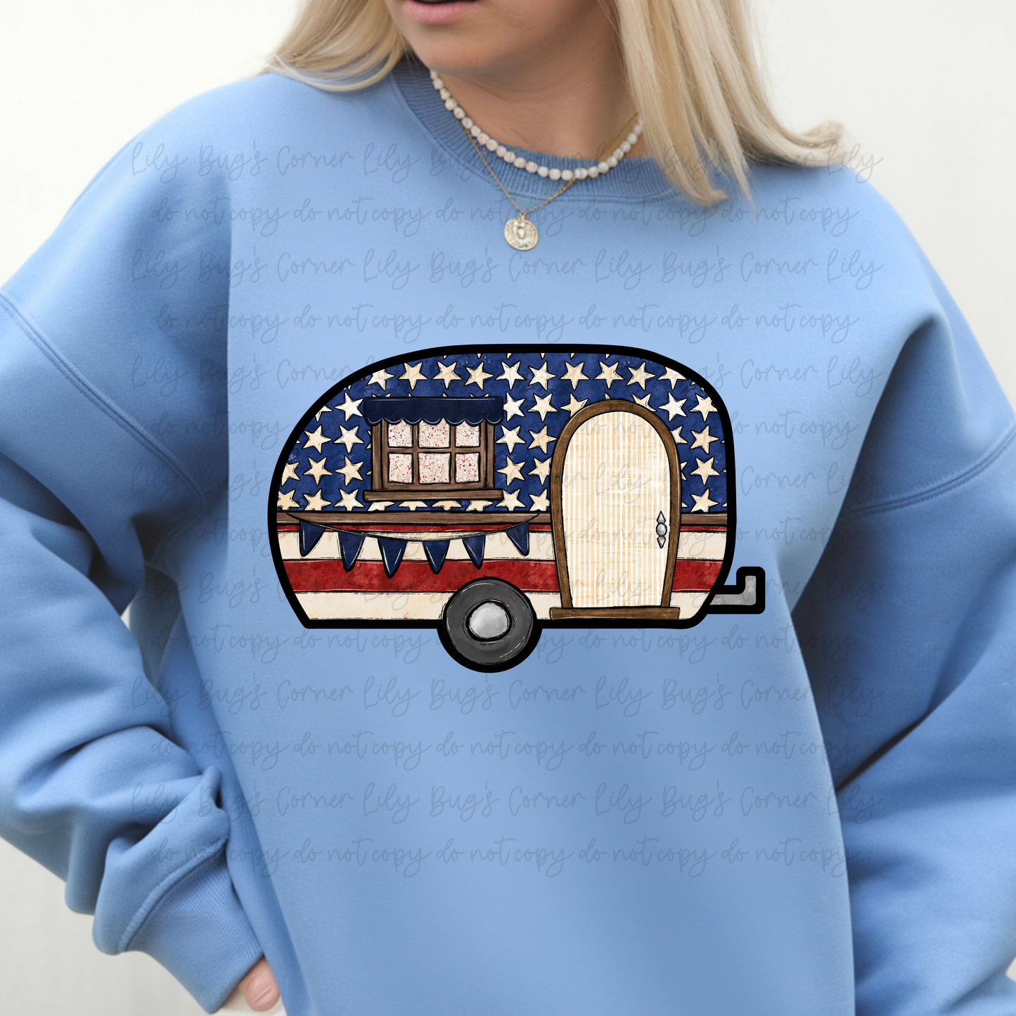 Vintage Patriotic Camper Shirt