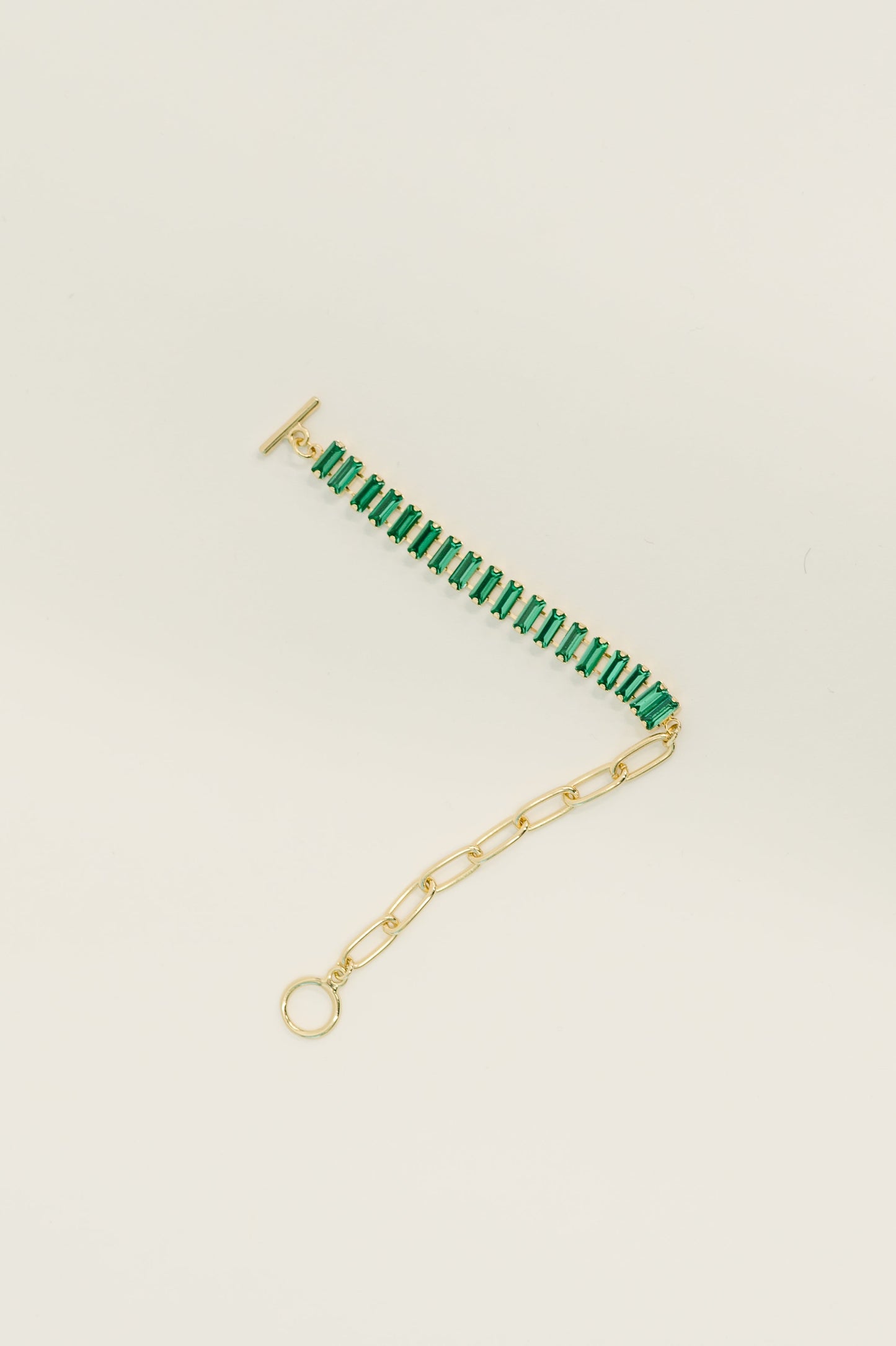 Esmeralda Toggle Bracelet in Green