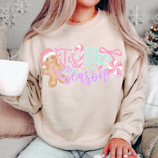 Tis the Season Pastel Gingerbread – Tee, Sweatshirt & Hoodie