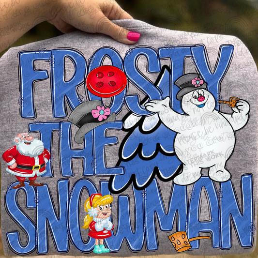 Frosty the Snowman Character Collage – Tee, Sweatshirt & Hoodie
