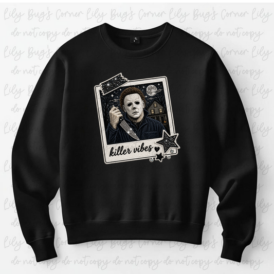 Killer Vibes Masked Horror – Tee, Sweatshirt & Hoodie