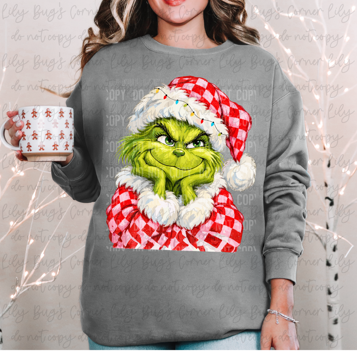 The Green Guy Checkered Christmas – Tee, Sweatshirt & Hoodie