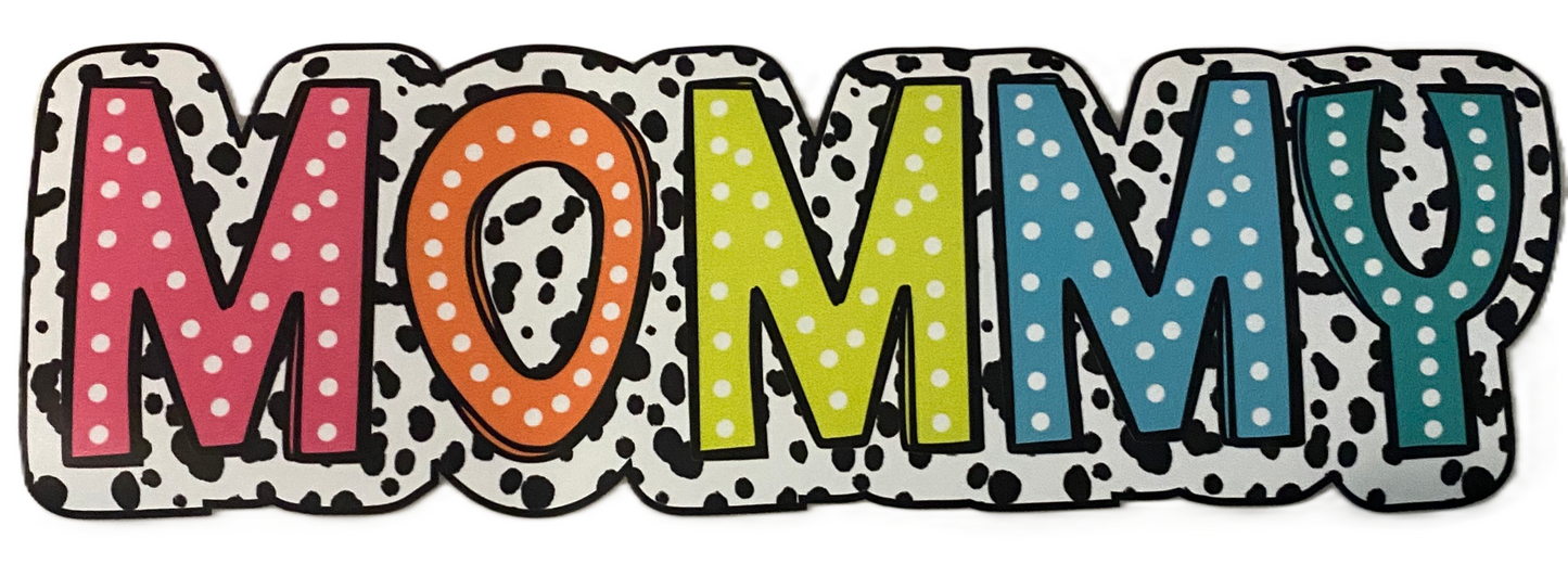 Mommy Spotted Letters Tshirt