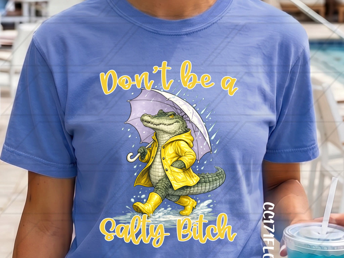Don't Be a Salty Bitch Alligator Graphic Tee