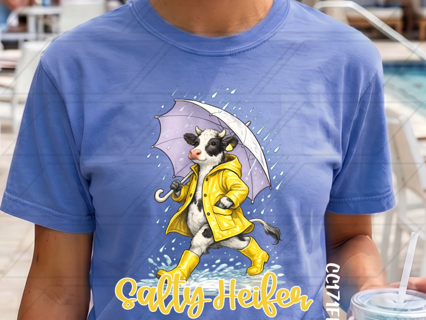 Salty Heifer Funny Cow Graphic Tee