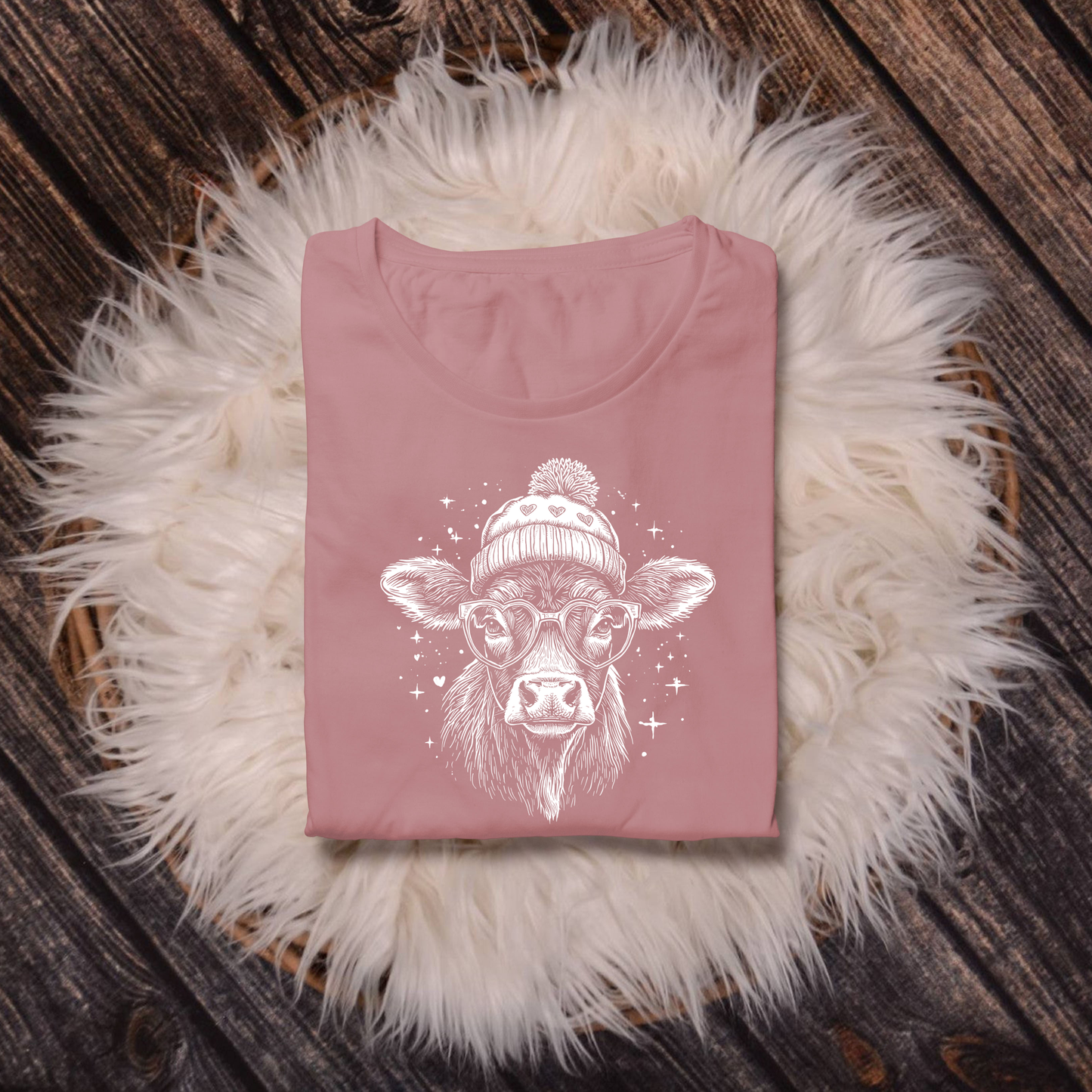 Cute Cow Valentine Shirt – Cozy Cow Graphic Tee