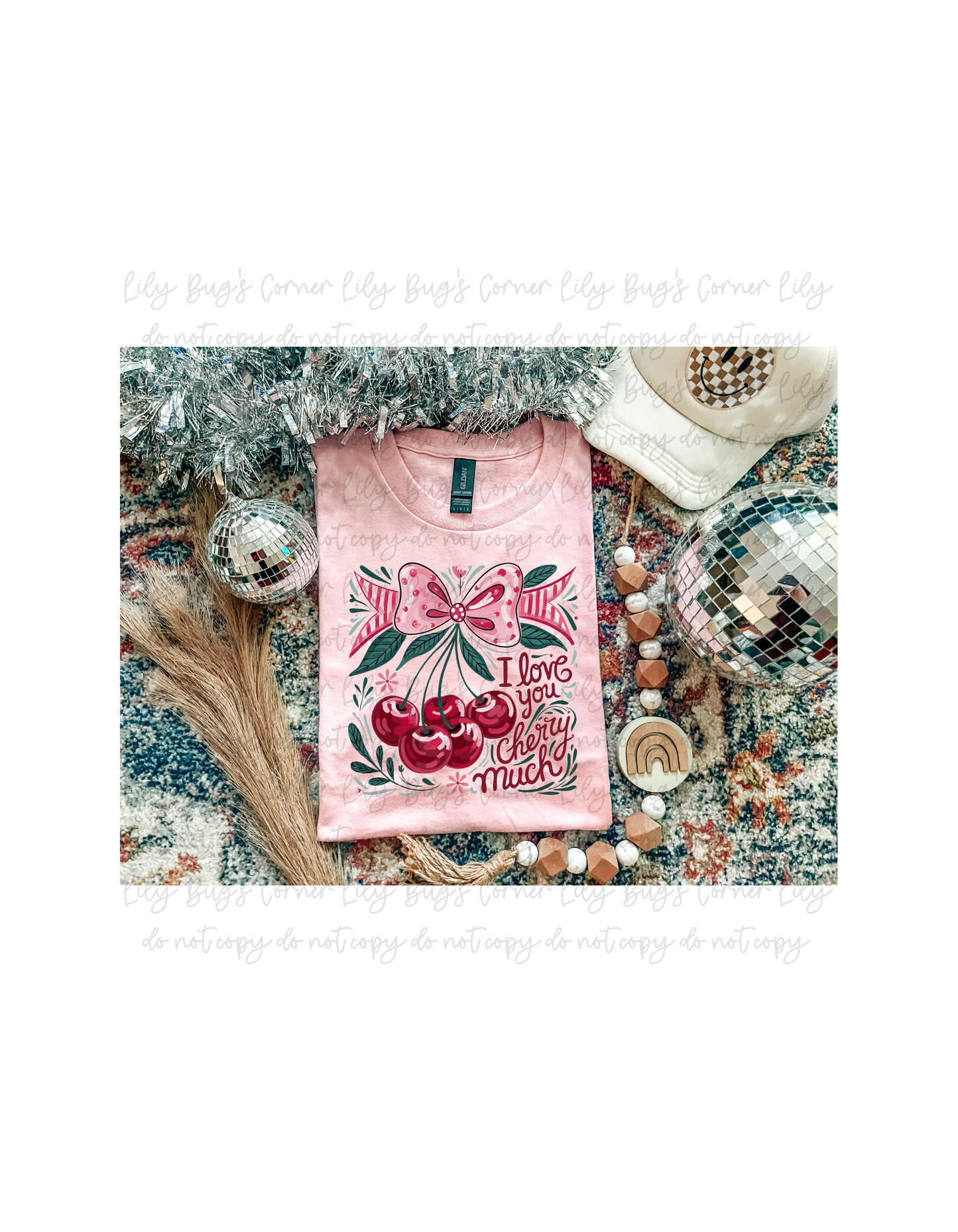 I Love You Cherry Much Shirt | Cute Valentine Cherry Shirt | Retro Valentine Graphic Tee