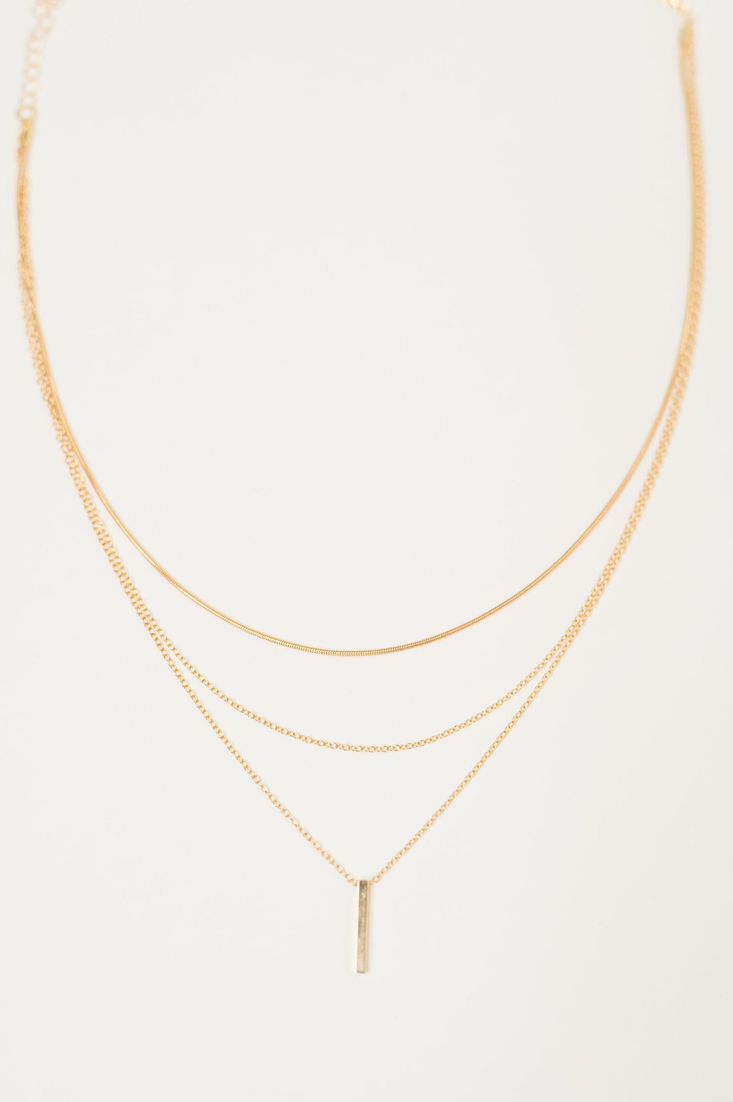 The Signature Set Layered Necklace Set in Gold