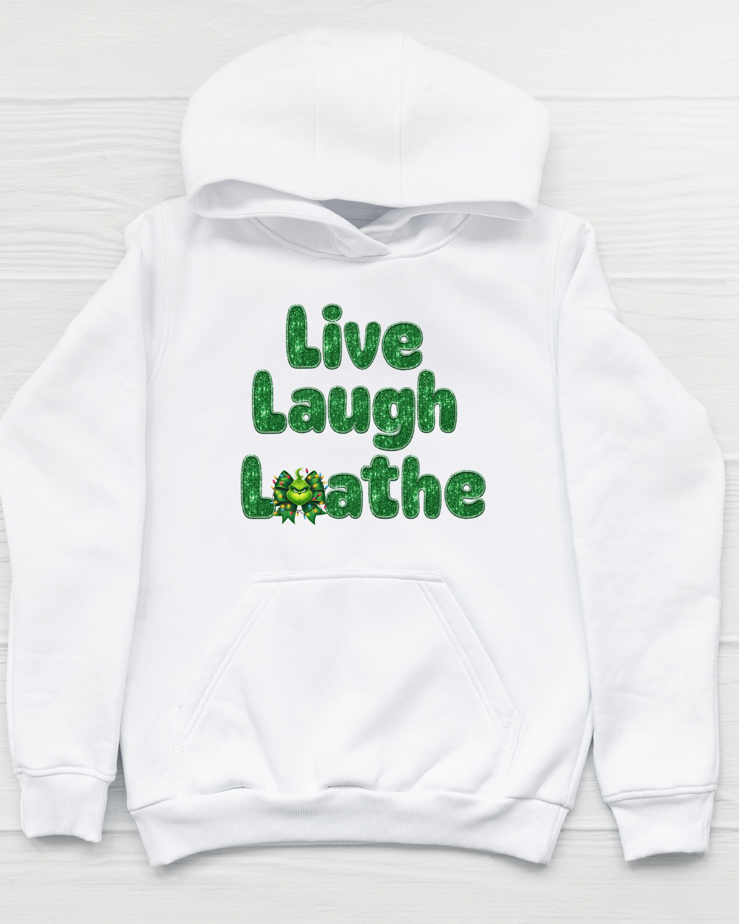 Live Laugh Loathe Glitter Grinch T-Shirt