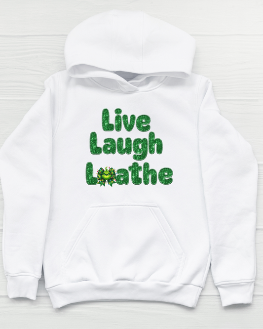 Live Laugh Loathe Glitter Grinch T-Shirt