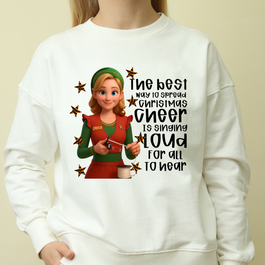 Jovie the Christmas Cheer Elf T-Shirt | Cute Holiday Helper Tee | Festive Christmas Spirit Shirt