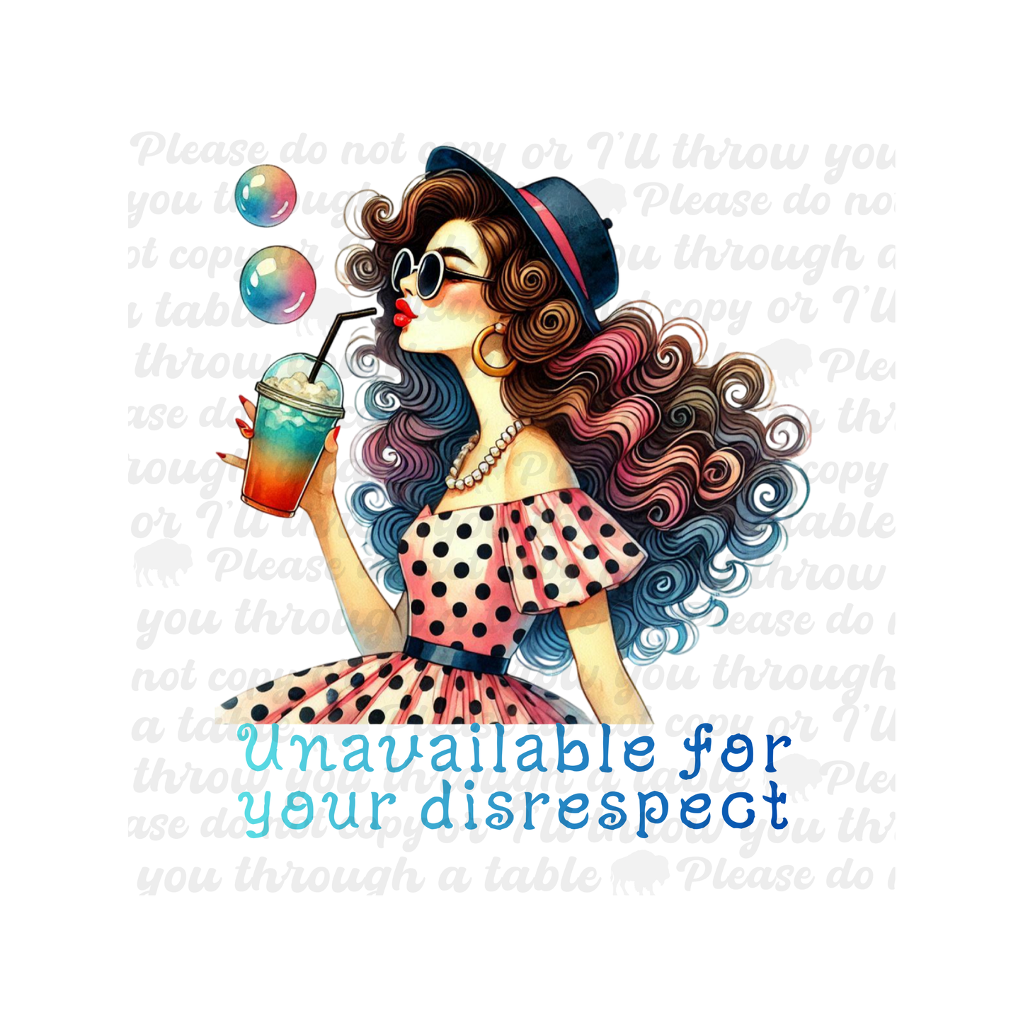 Unavailable for Your Disrespect Sweatshirt – Sassy Graphic Crewneck