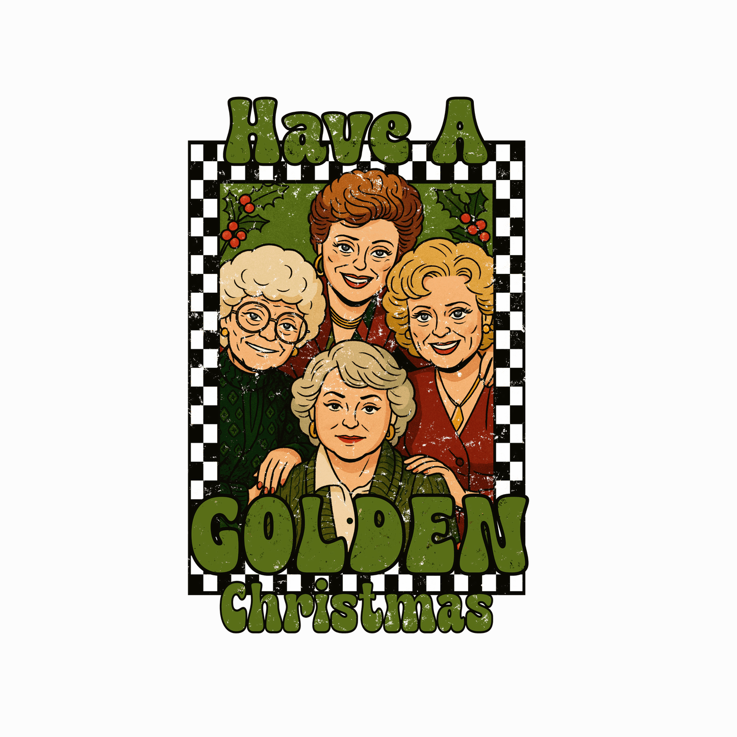 Have a Golden Christmas T-Shirt | Retro Holiday Graphic Tee | Funny Nostalgic Christmas Shirt