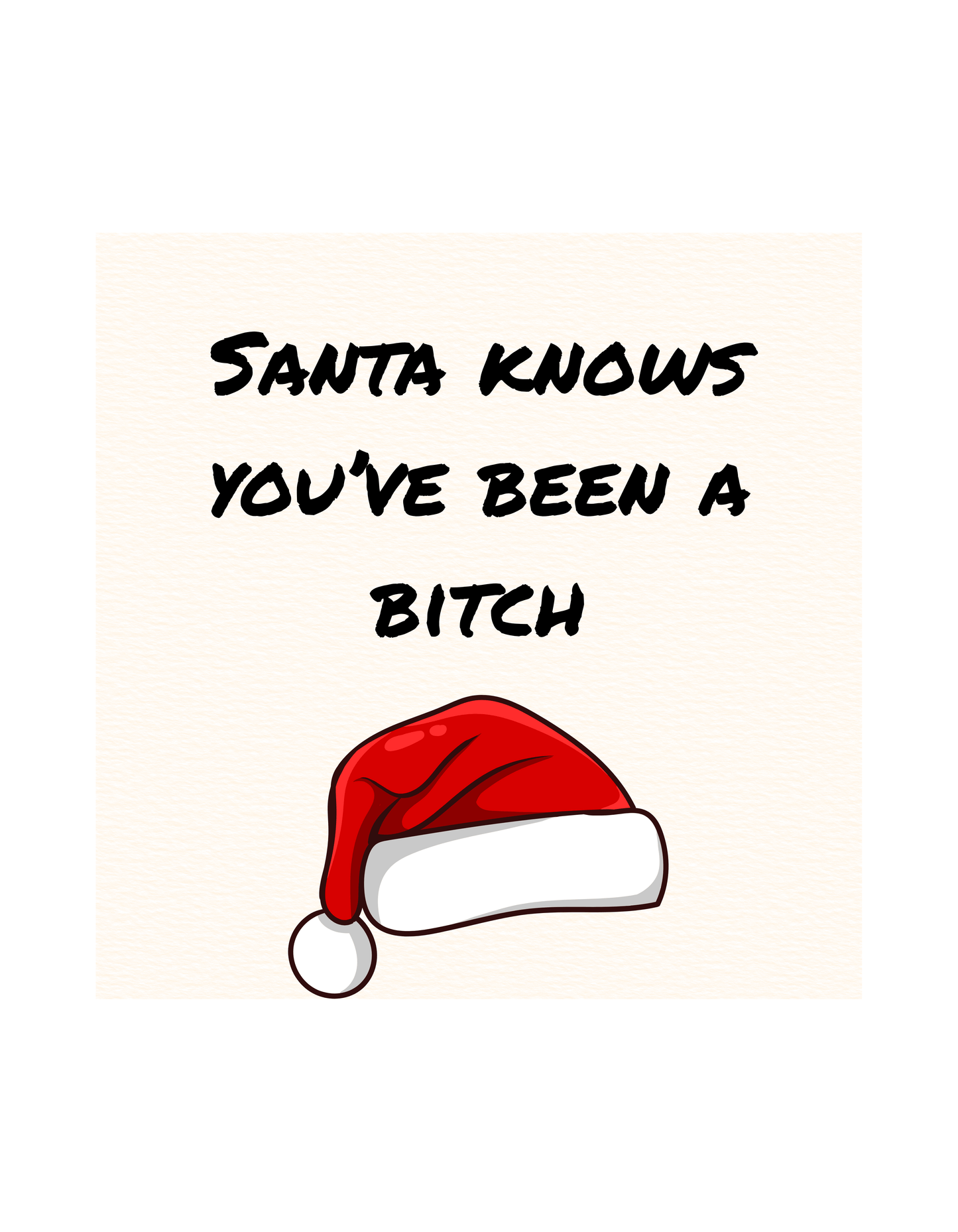 Santa Knows You’ve Been Naughty T-Shirt | Funny Christmas Tee | Sassy Holiday Graphic Shirt